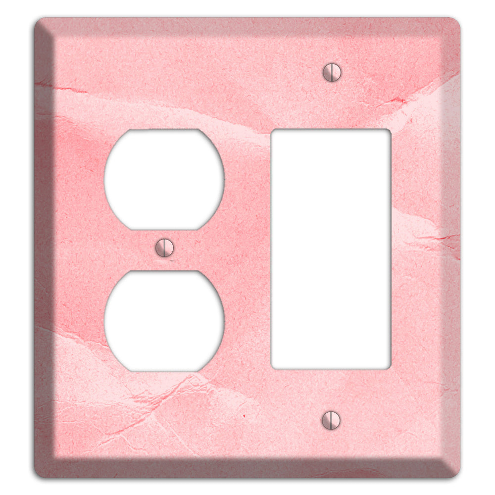 Pink Soft Coral Duplex / Rocker Wallplate
