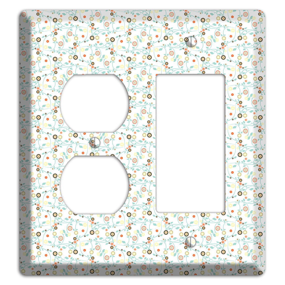 Small Cute Flowers Duplex / Rocker Wallplate