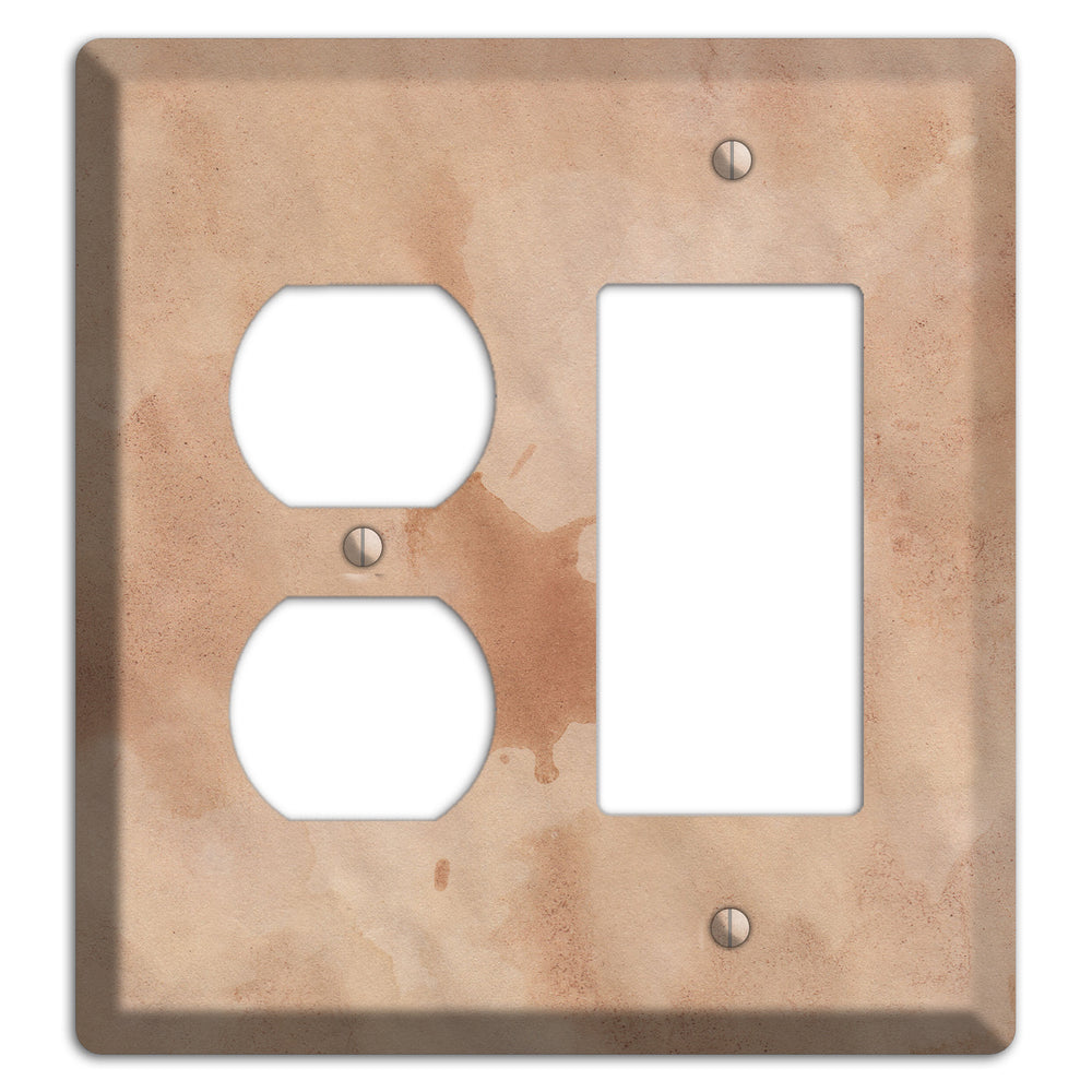 Aged Paper 2 Duplex / Rocker Wallplate