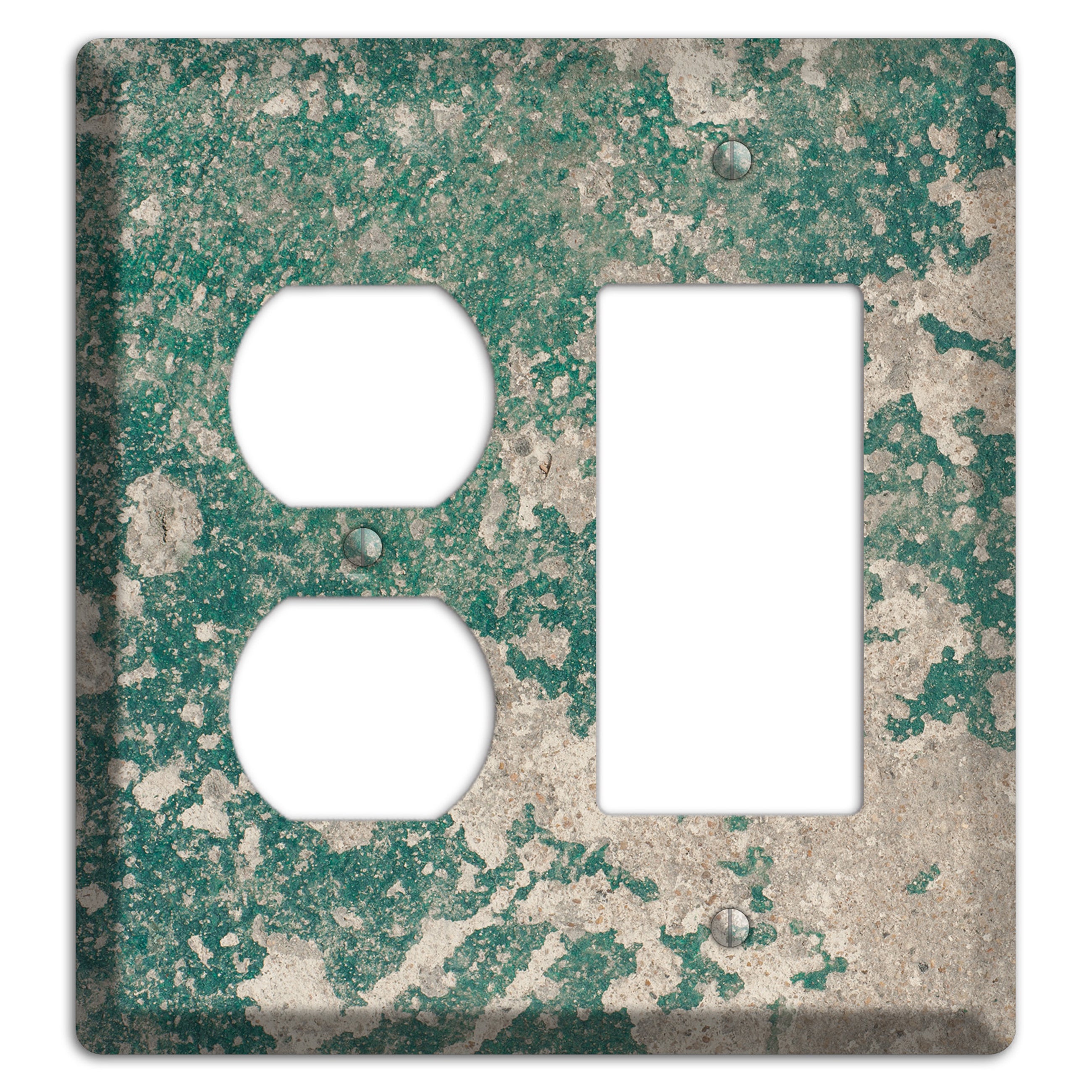 Verde Concrete Duplex / Rocker Wallplate