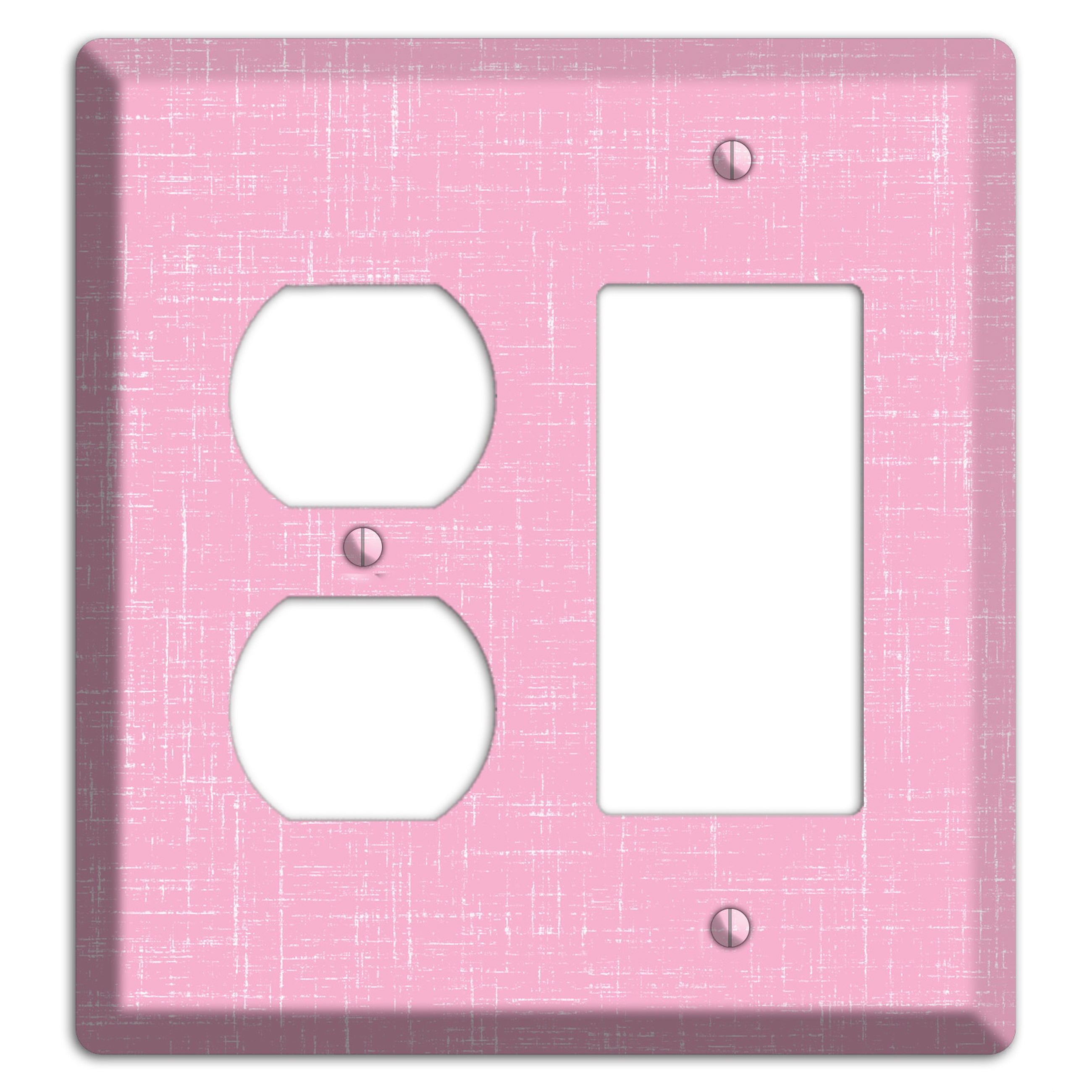 Chantilly Pink Texture Duplex / Rocker Wallplate