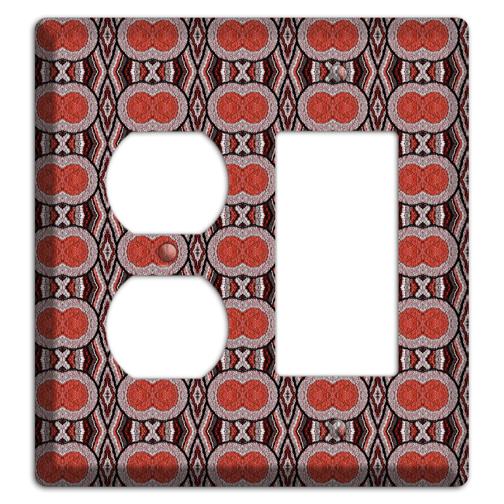 Red Tapestry Duplex / Rocker Wallplate
