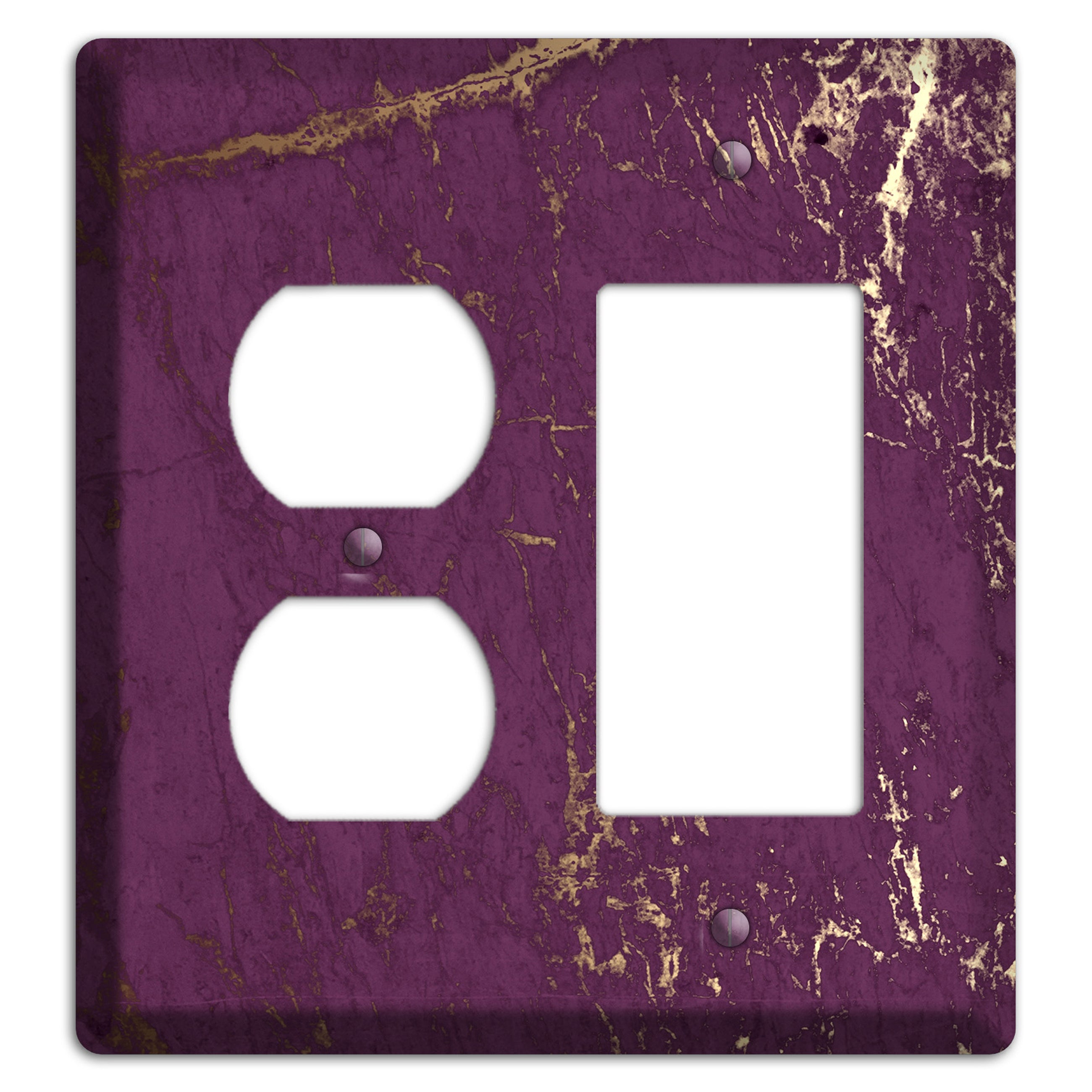 Finn Marble Duplex / Rocker Wallplate