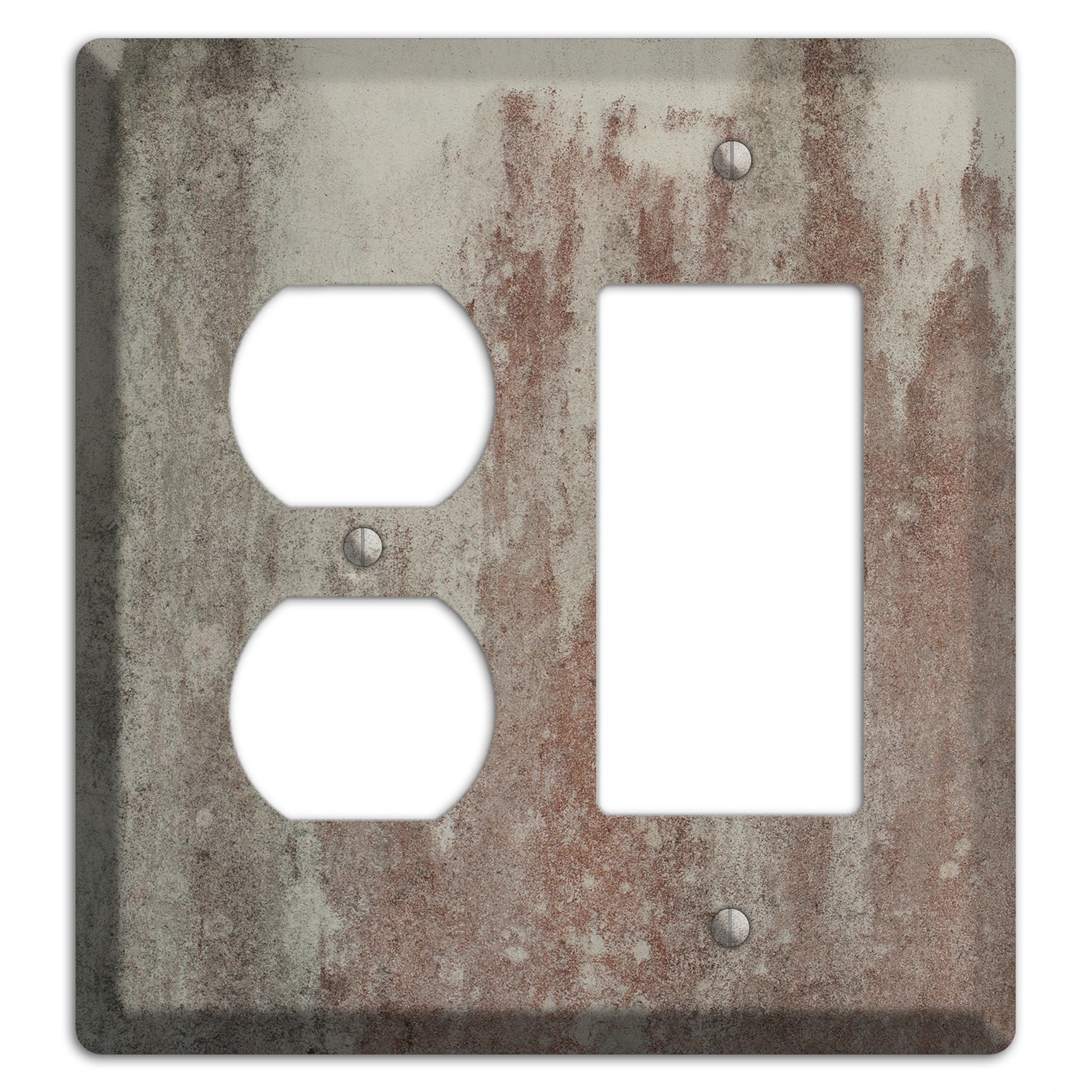 Old Concrete 13 Duplex / Rocker Wallplate