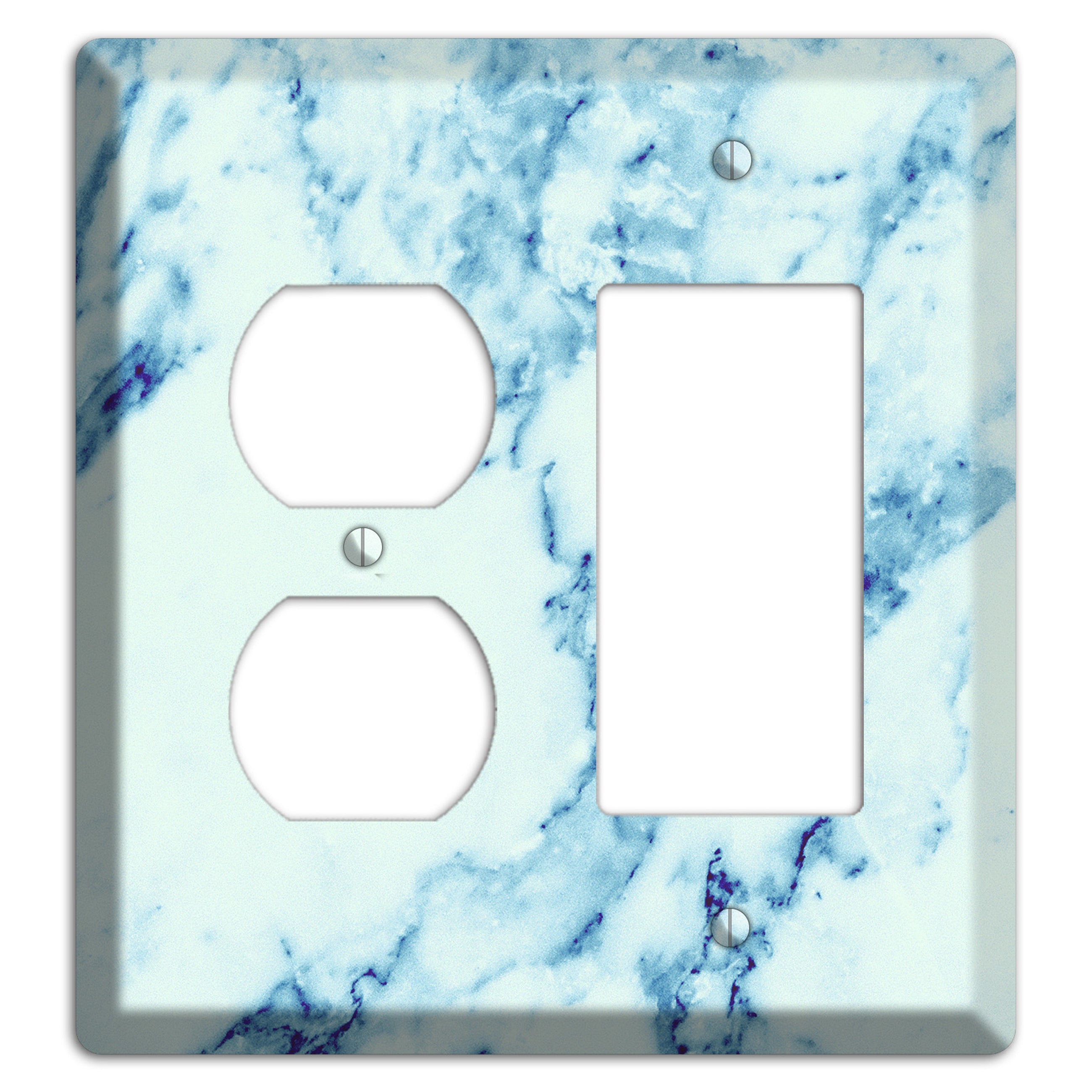 Polar Marble Duplex / Rocker Wallplate