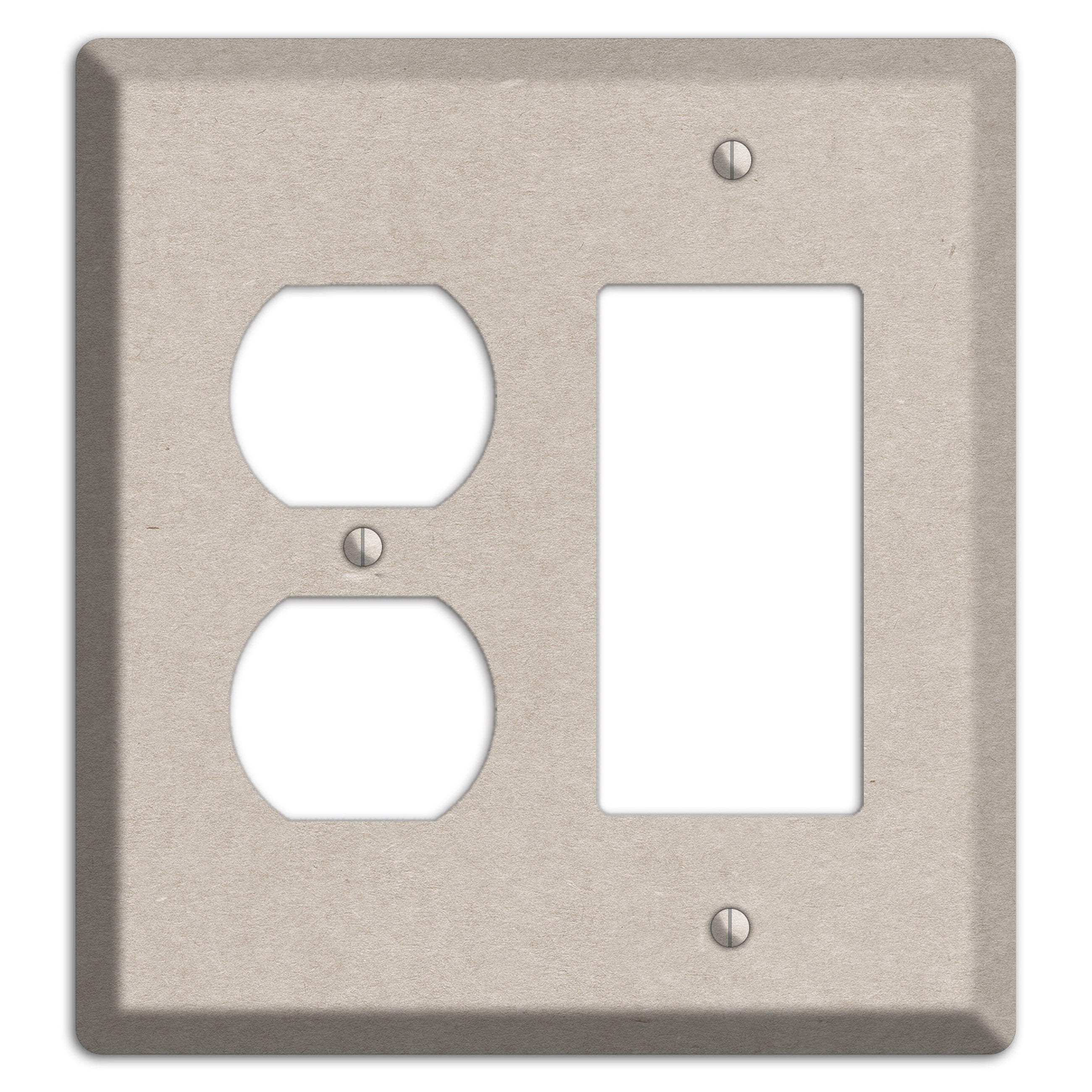 Bison Hide Kraft Duplex / Rocker Wallplate