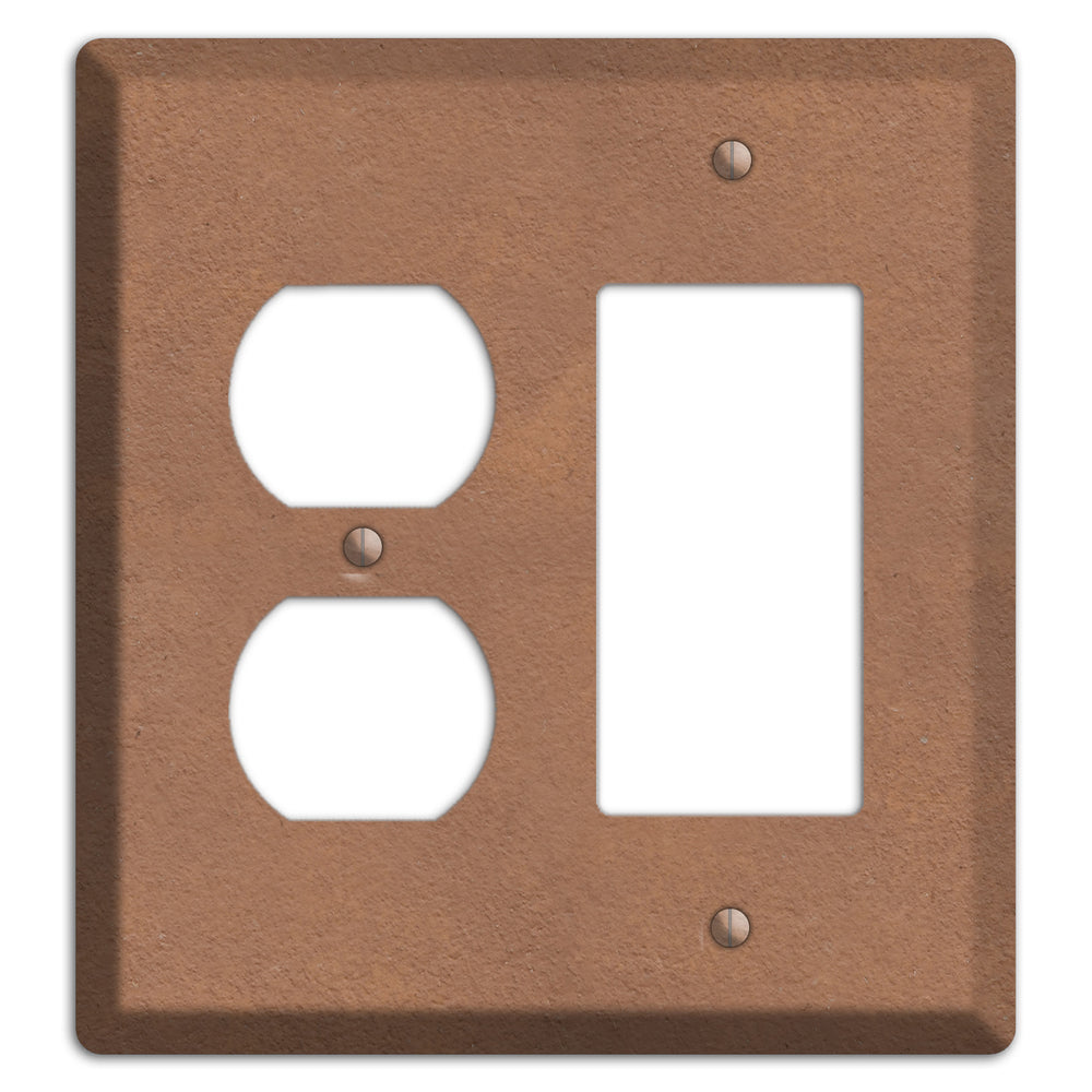 Stucoo Brown Duplex / Rocker Wallplate