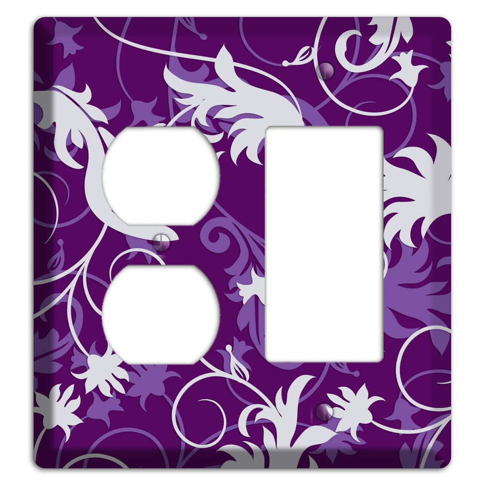 Purple Victorian Duplex / Rocker Wallplate