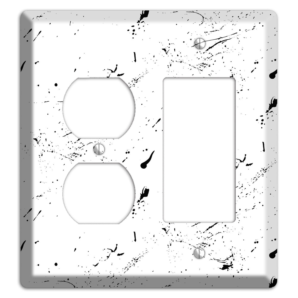 Ink Splash 1 Duplex / Rocker Wallplate