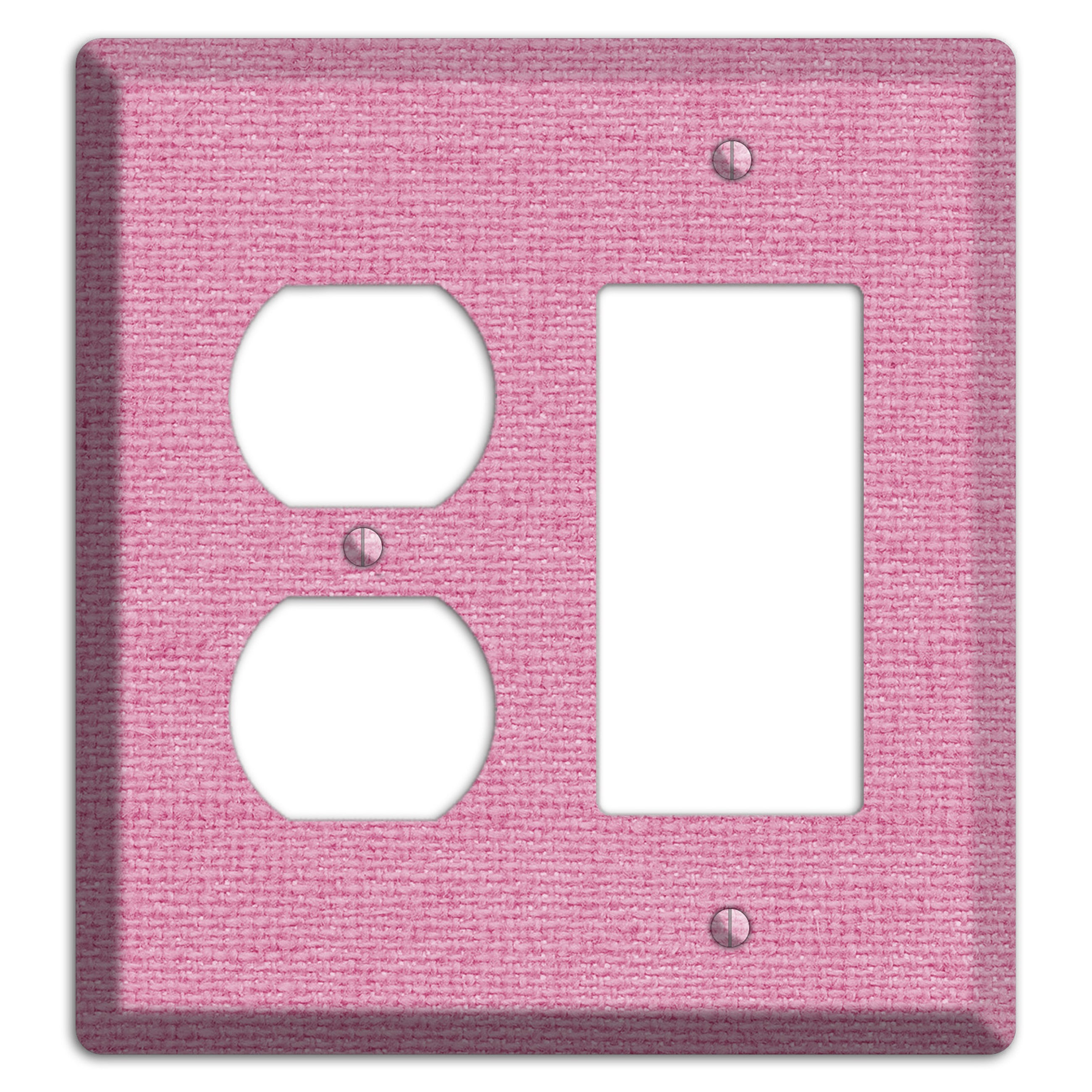 Gamboge Pink Texture Duplex / Rocker Wallplate