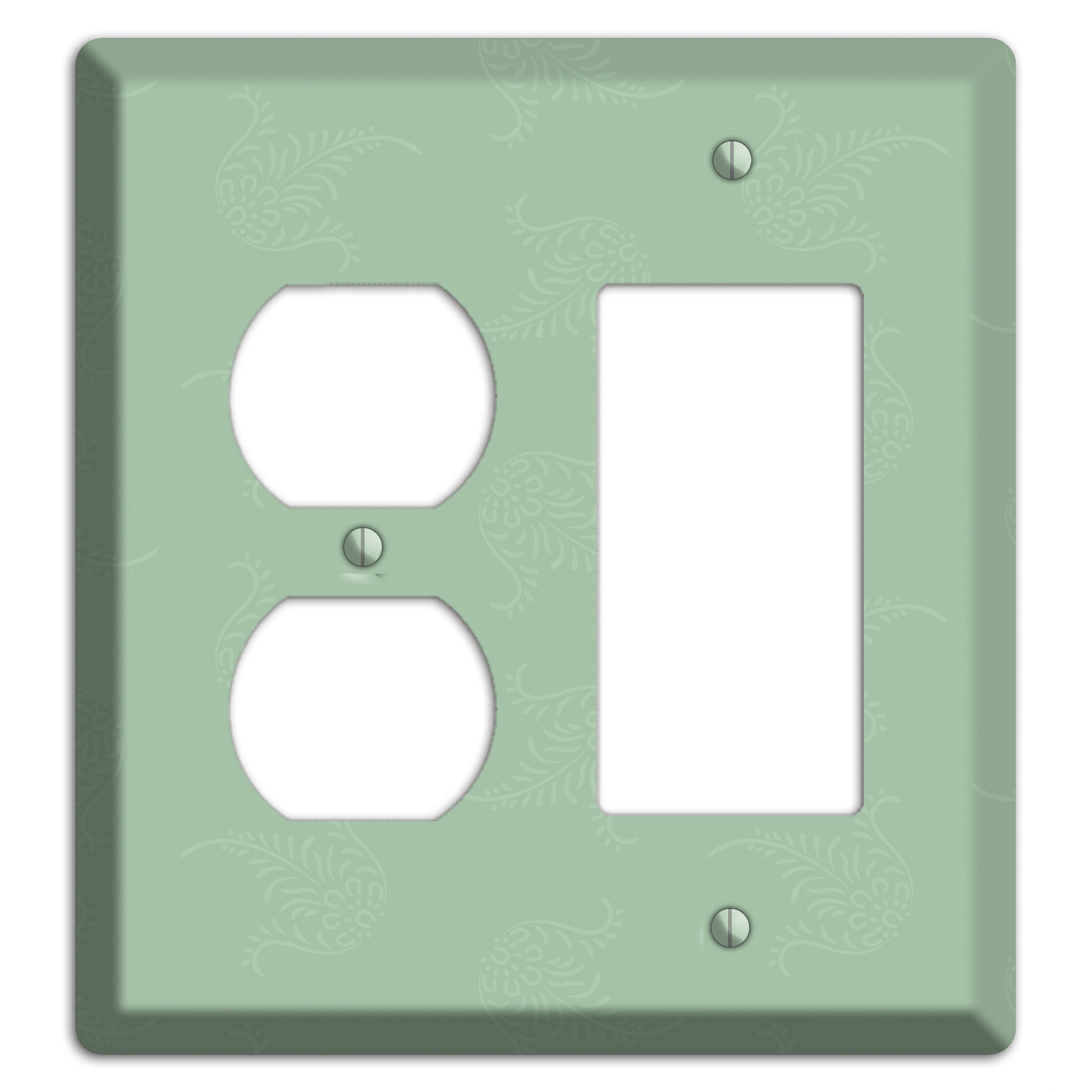 Sage Cartouche Duplex / Rocker Wallplate