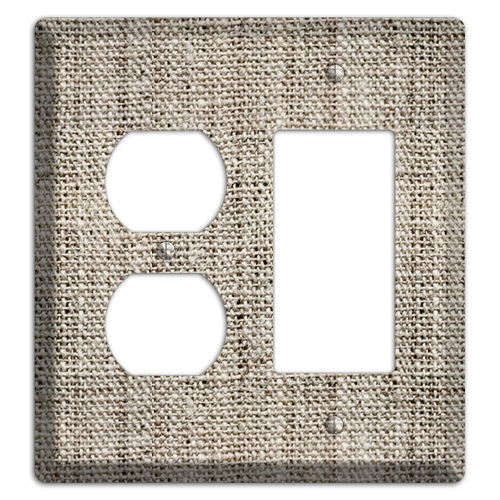 Niagara Burlap Duplex / Rocker Wallplate