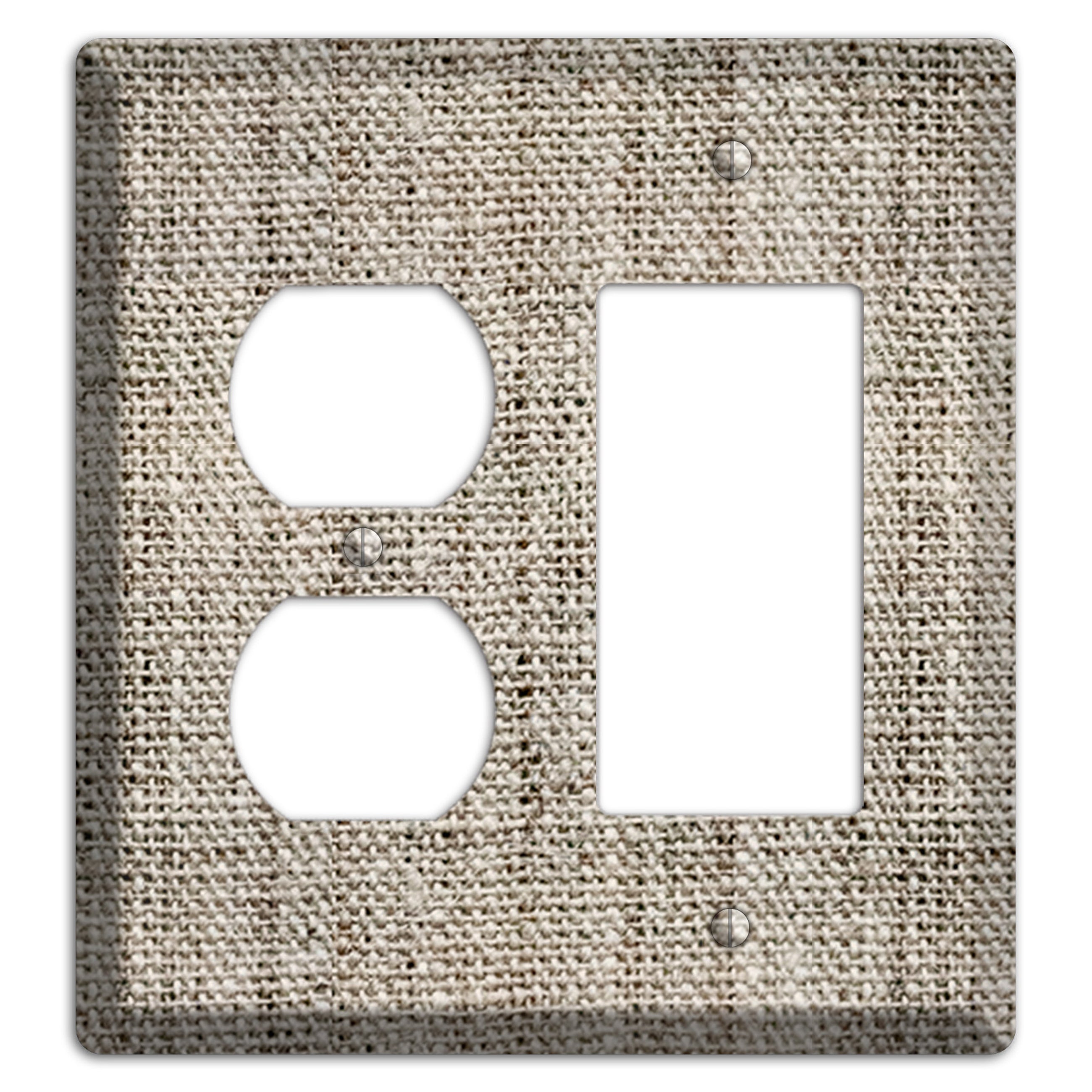 Niagara Burlap Duplex / Rocker Wallplate