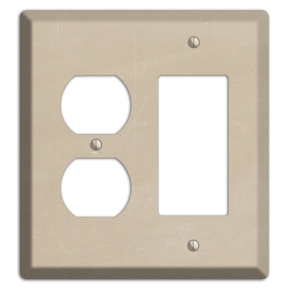 Chalk Tan Duplex / Rocker Wallplate