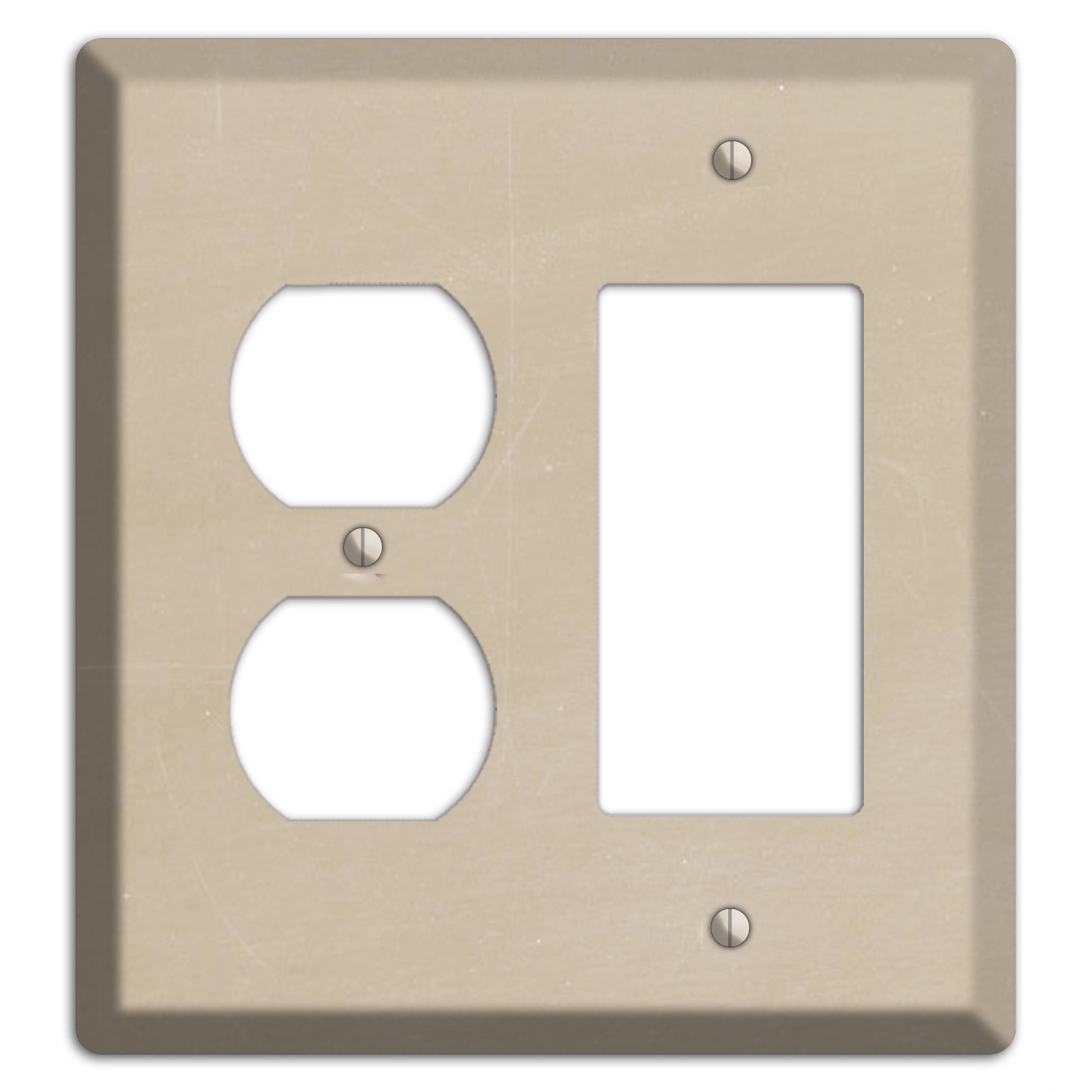 Chalk Tan Duplex / Rocker Wallplate