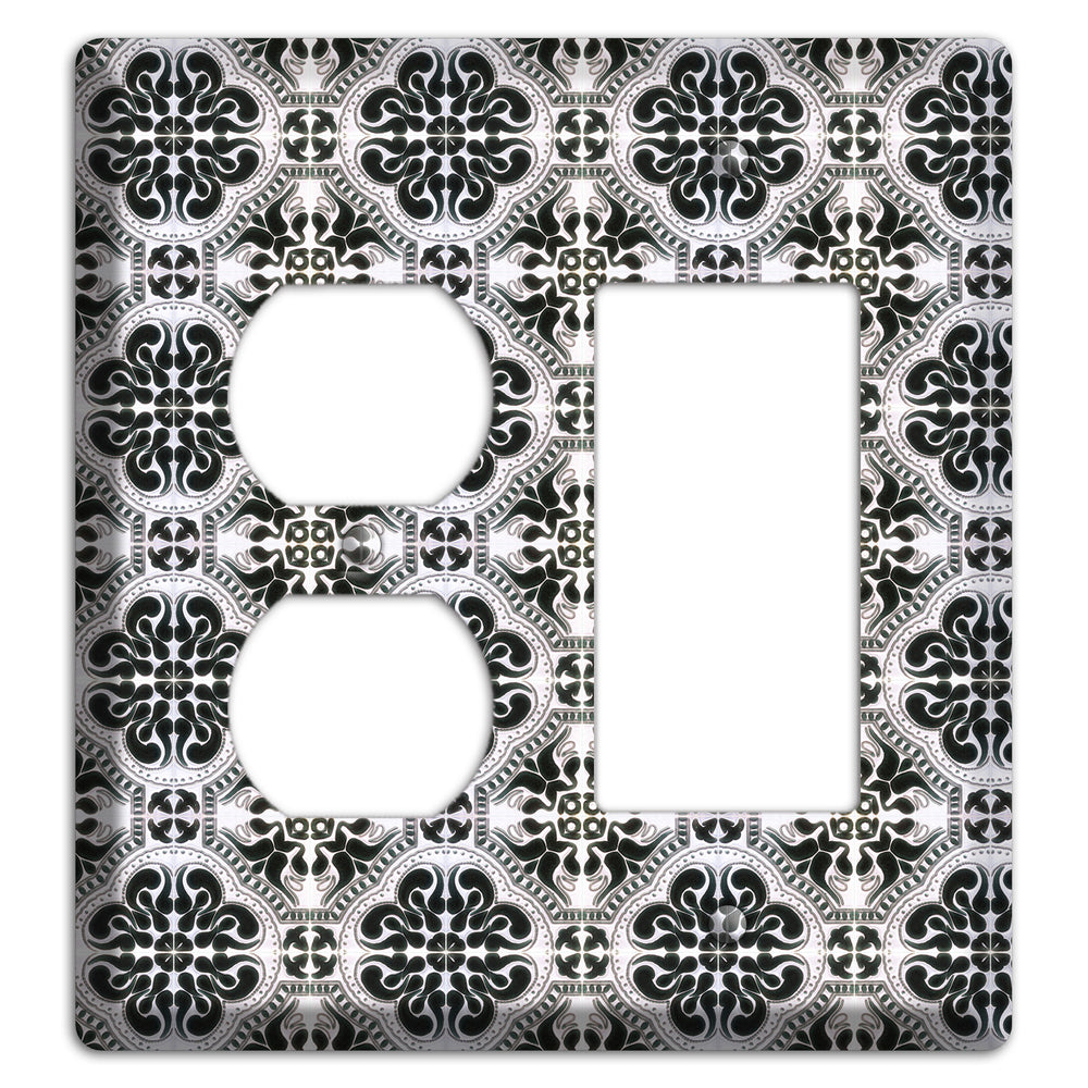 Tavira Tiles 5 Duplex / Rocker Wallplate