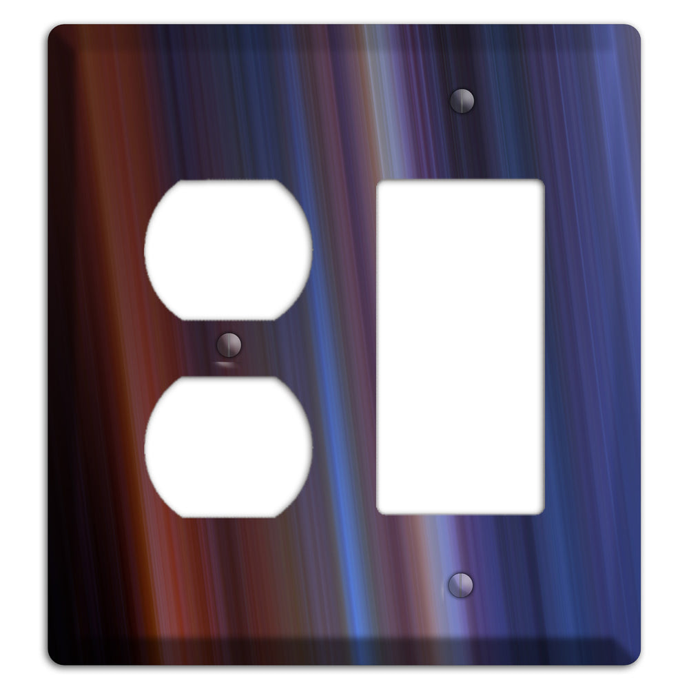 Green Foulard 4 Duplex / Rocker Wallplate
