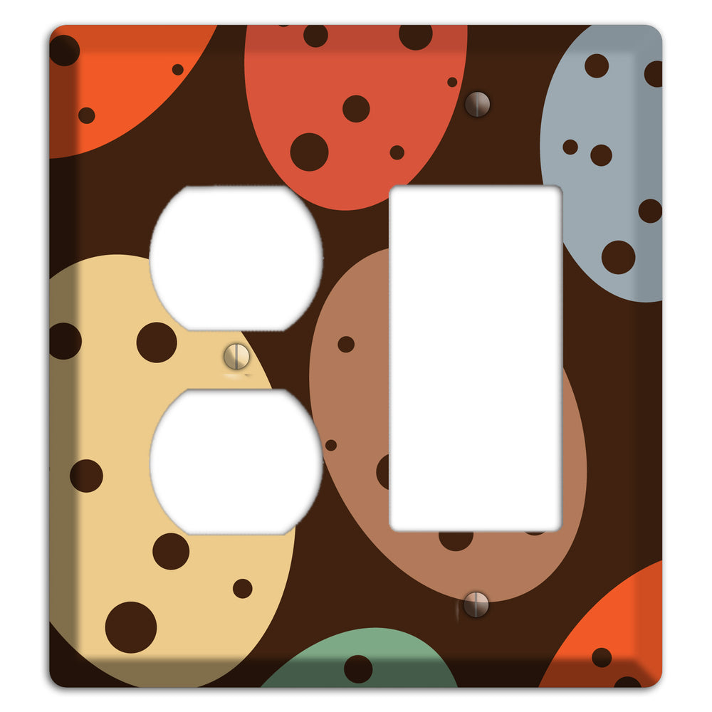 Brown Eggs Duplex / Rocker Wallplate