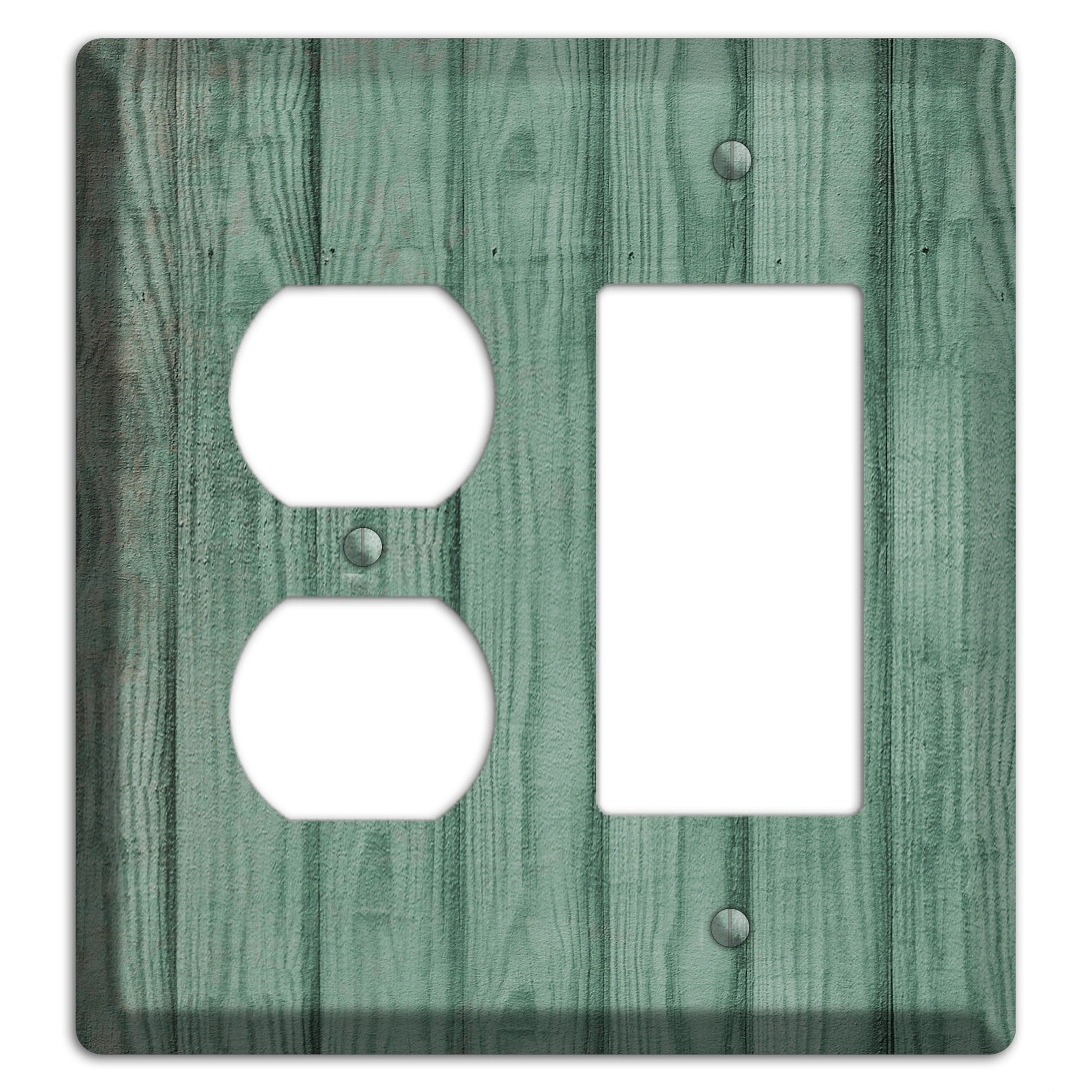 Laurel Weathered Wood Duplex / Rocker Wallplate