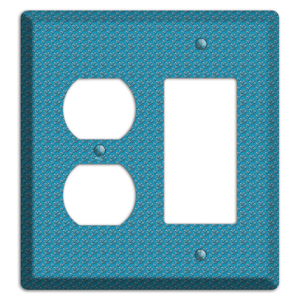 Blue Bubbles Duplex / Rocker Wallplate