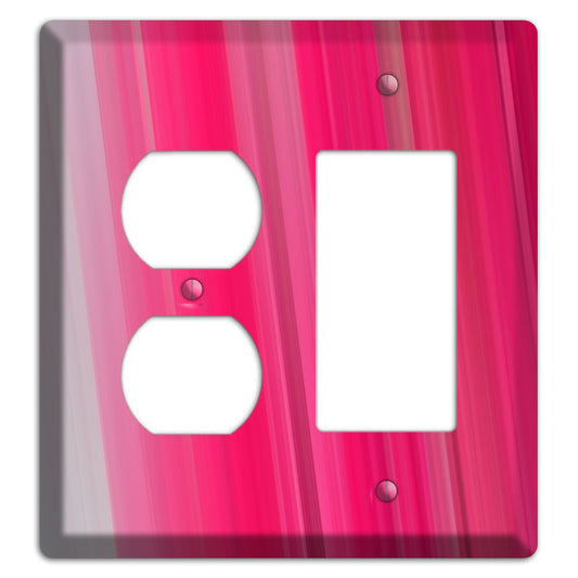 Pink Ray of Light Duplex / Rocker Wallplate