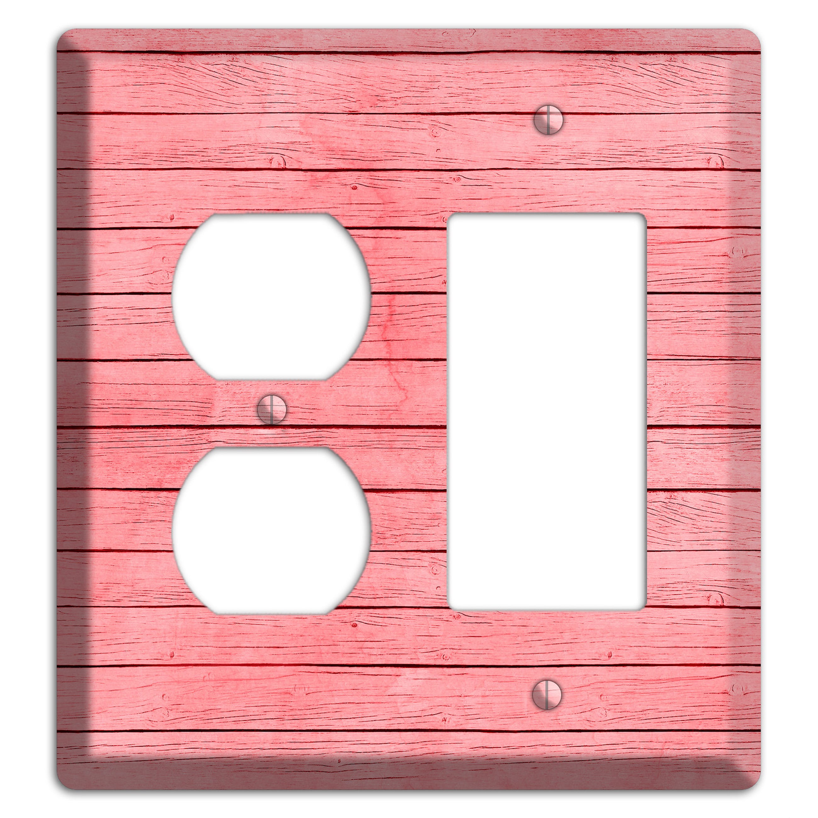 Sea Pink Soft Coral Duplex / Rocker Wallplate