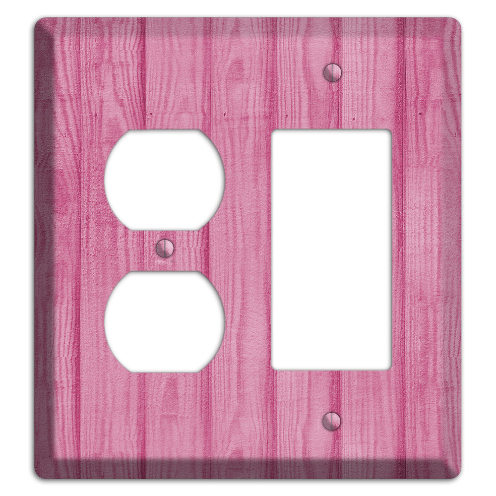 Can Can Pink Texture Duplex / Rocker Wallplate
