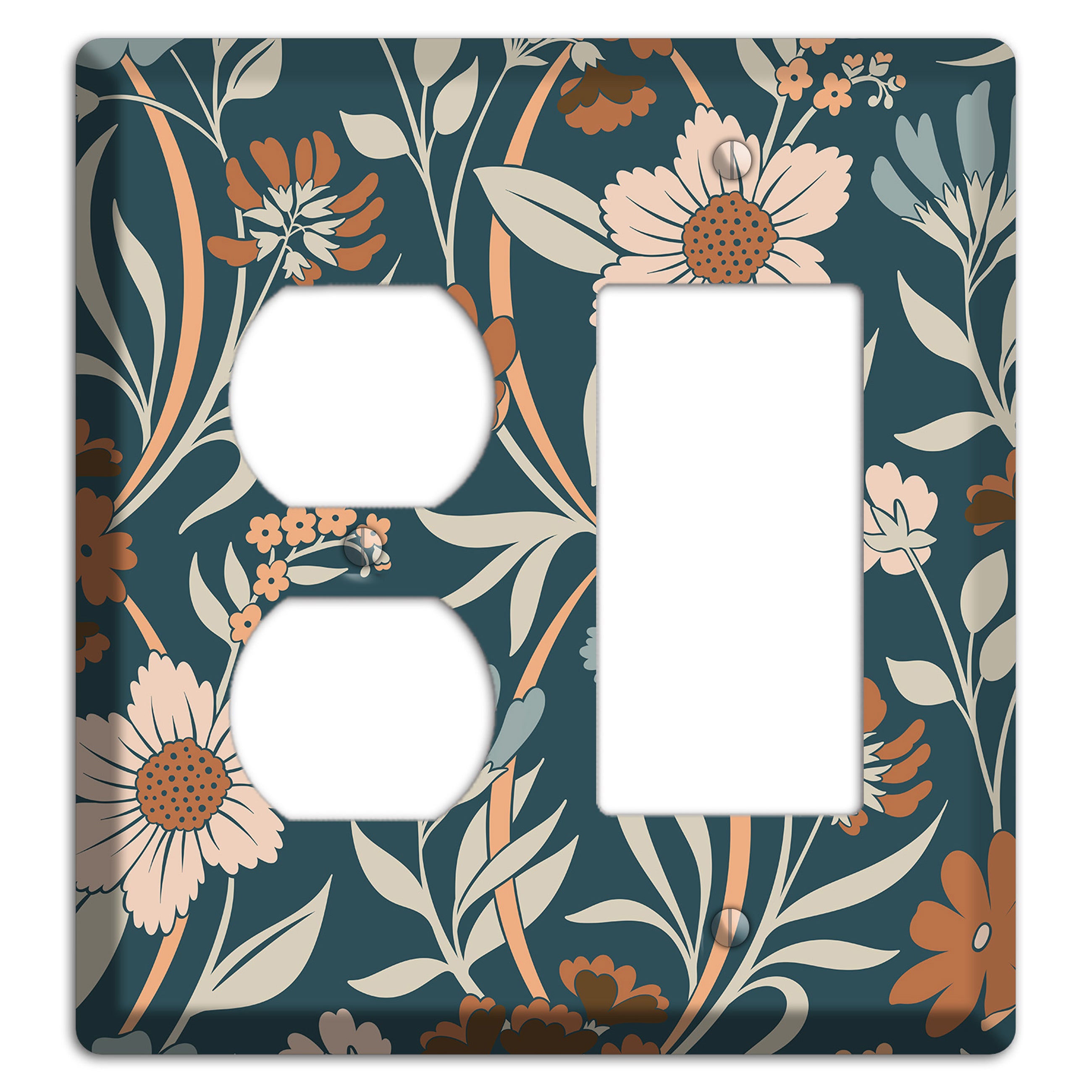 Summer Floral 1 Duplex / Rocker Wallplate