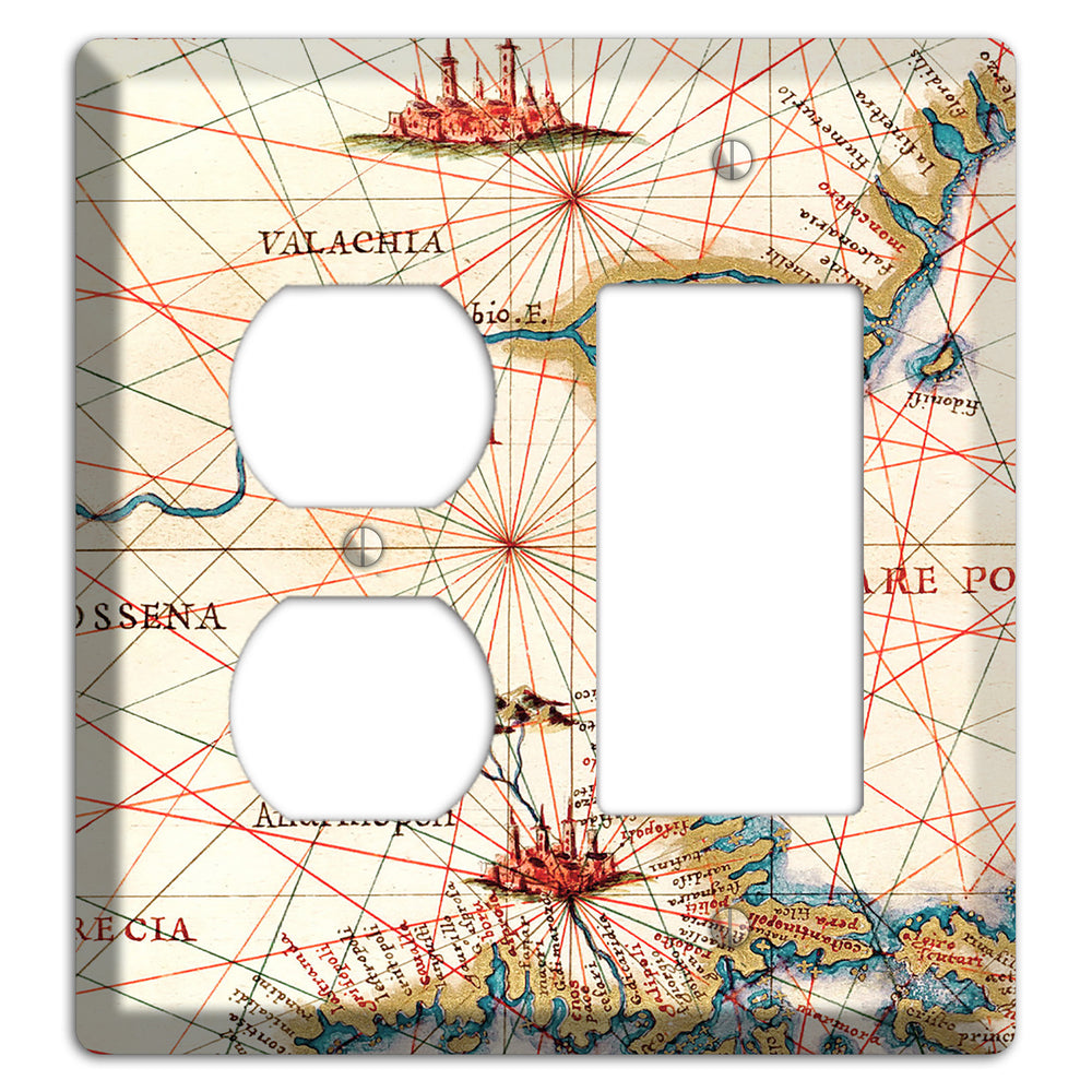 Map of Bulgaria Duplex / Rocker Wallplate