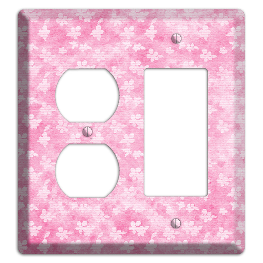 Cupid Pink Texture Duplex / Rocker Wallplate