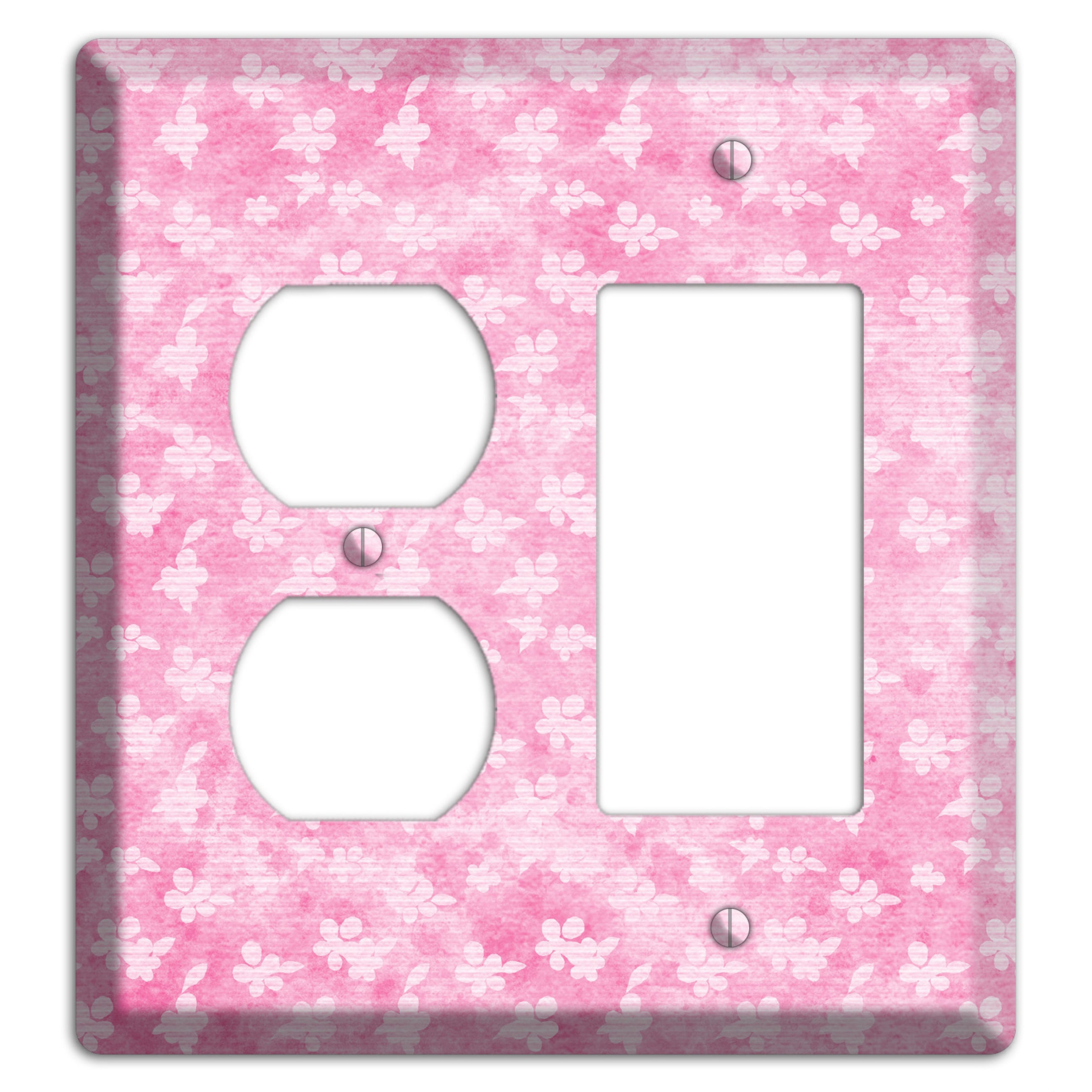 Cupid Pink Texture Duplex / Rocker Wallplate