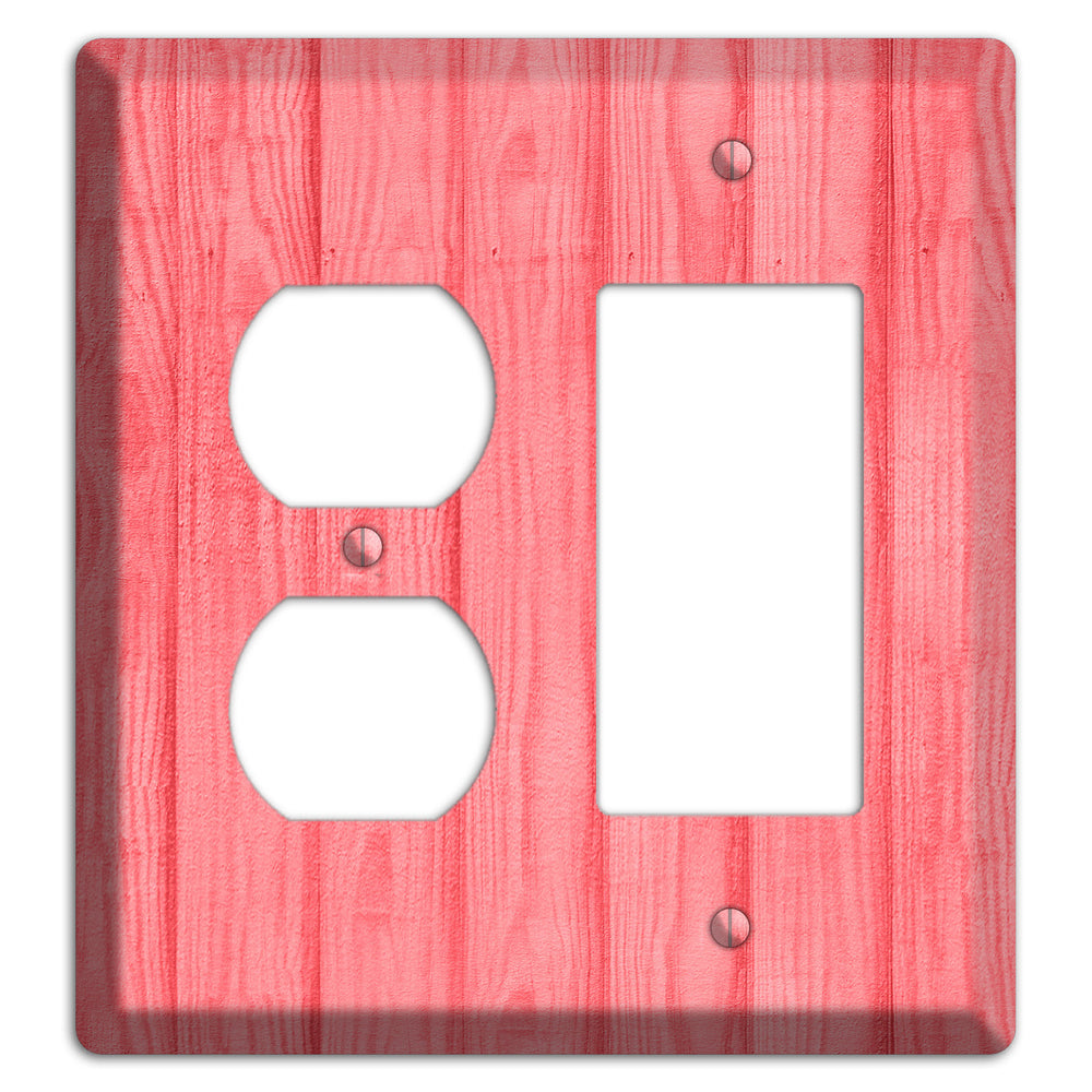 Geraldine Soft Coral Duplex / Rocker Wallplate