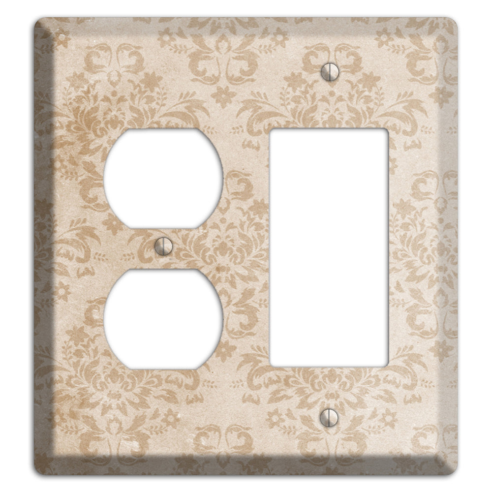 Bizarre Neutral Texture Duplex / Rocker Wallplate