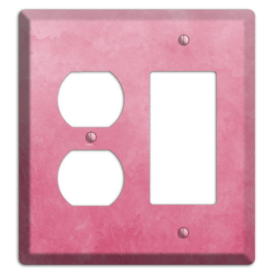 Pink Ombre Duplex / Rocker Wallplate