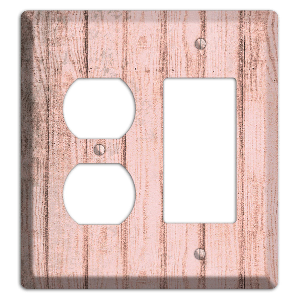 Beauty Bush Weathered Wood Duplex / Rocker Wallplate