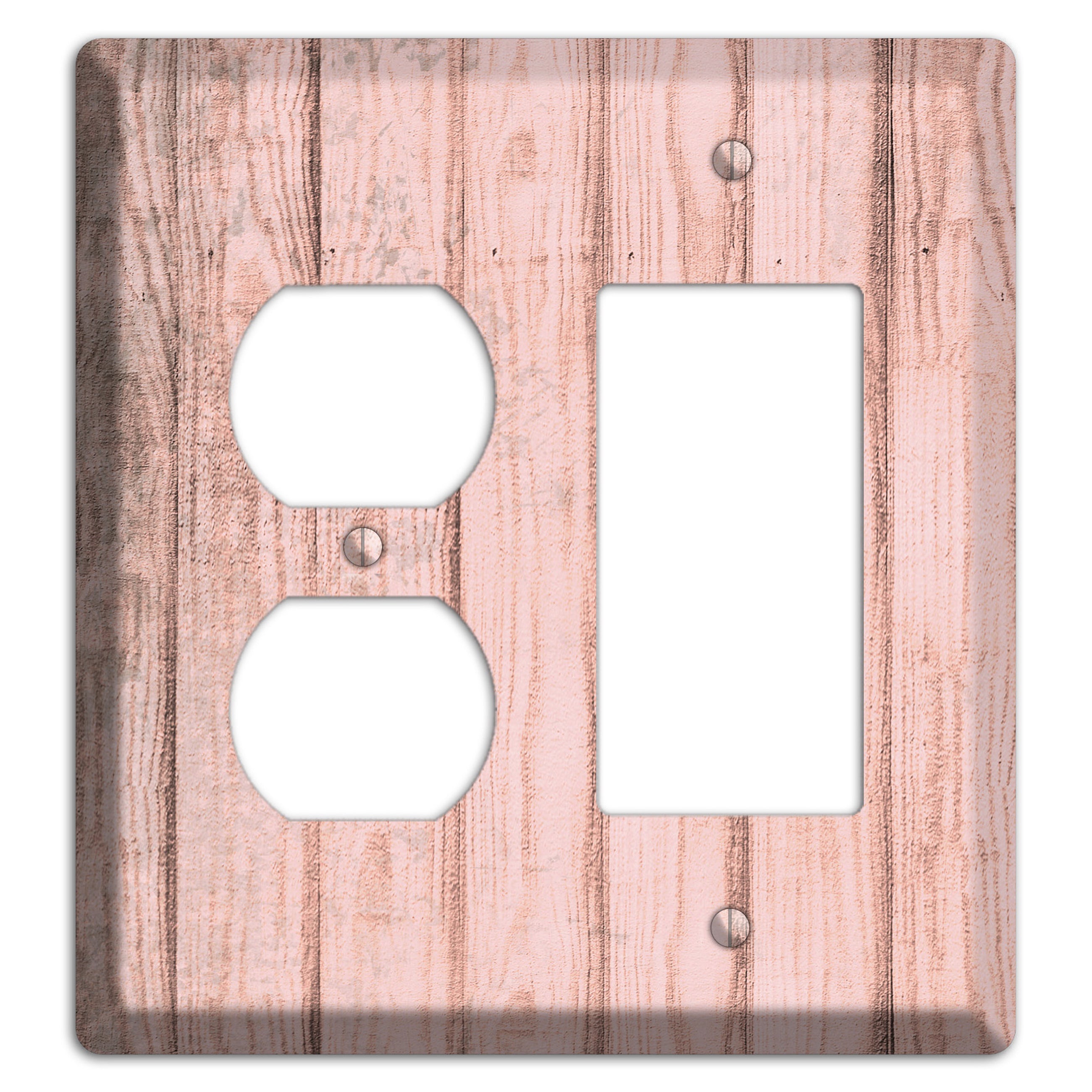 Beauty Bush Weathered Wood Duplex / Rocker Wallplate