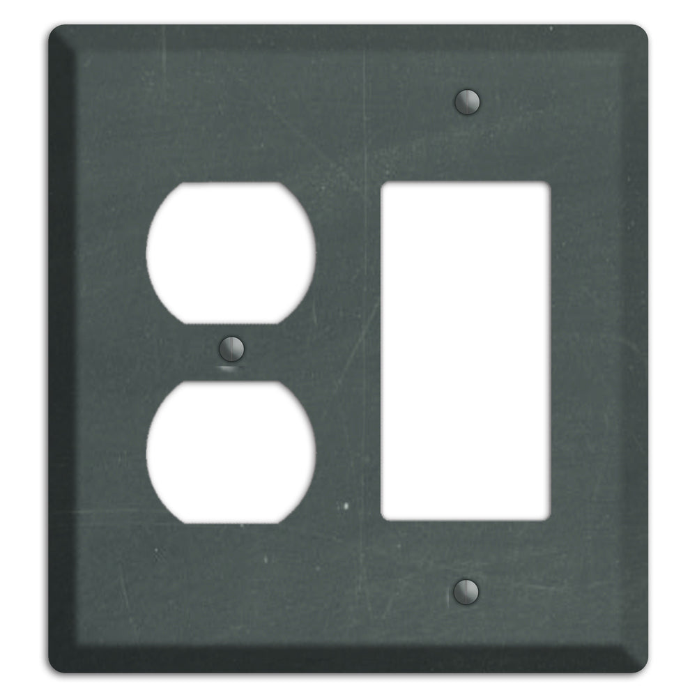Chalk Dark Grey Duplex / Rocker Wallplate