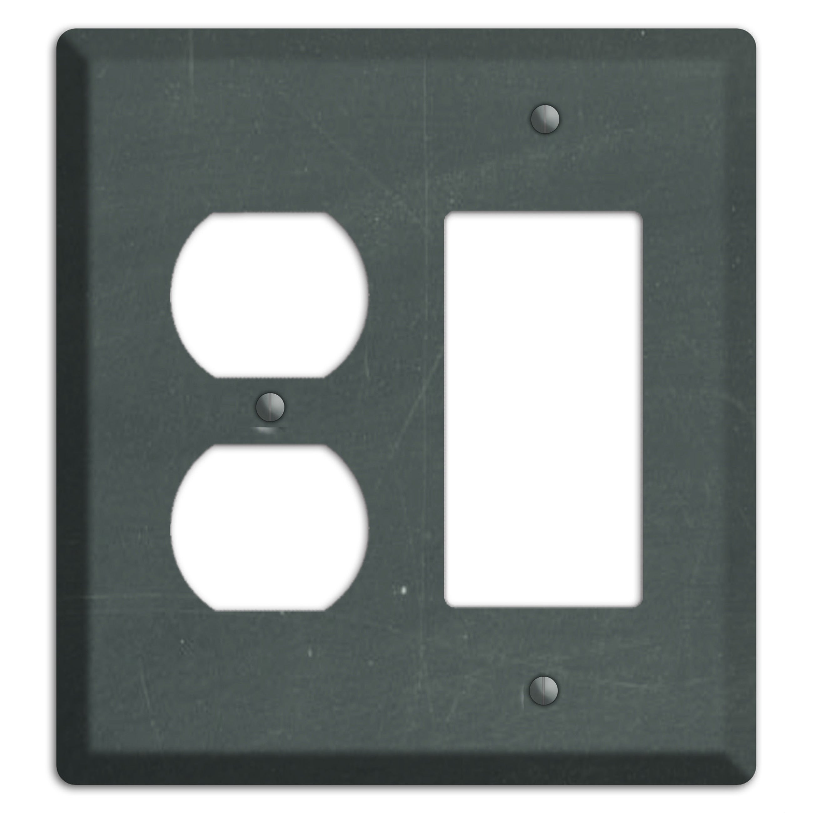 Chalk Dark Grey Duplex / Rocker Wallplate