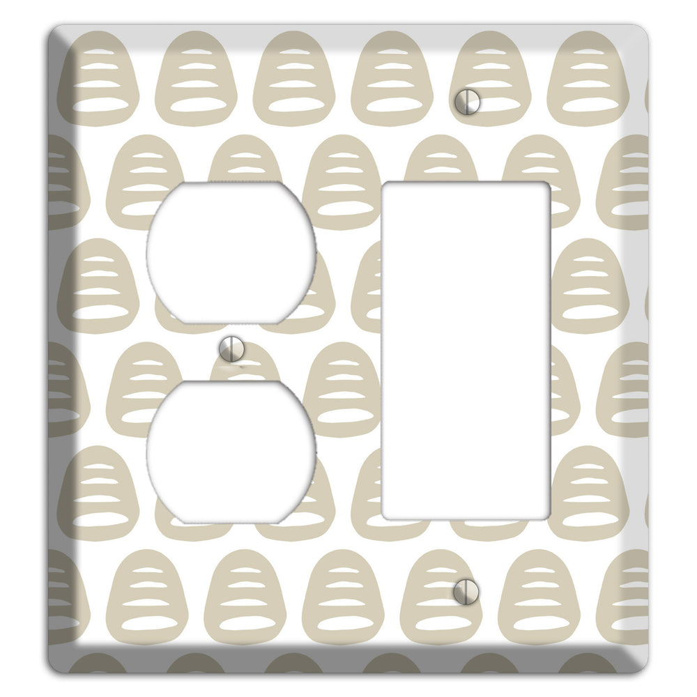 Simple Scandanavian Style II Duplex / Rocker Wallplate