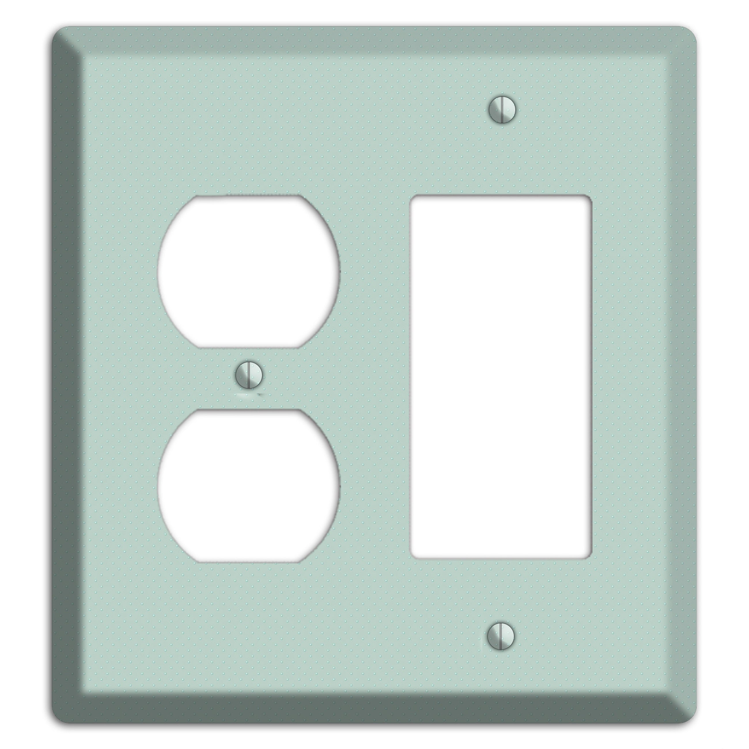 Sage with Tiny Dots Duplex / Rocker Wallplate