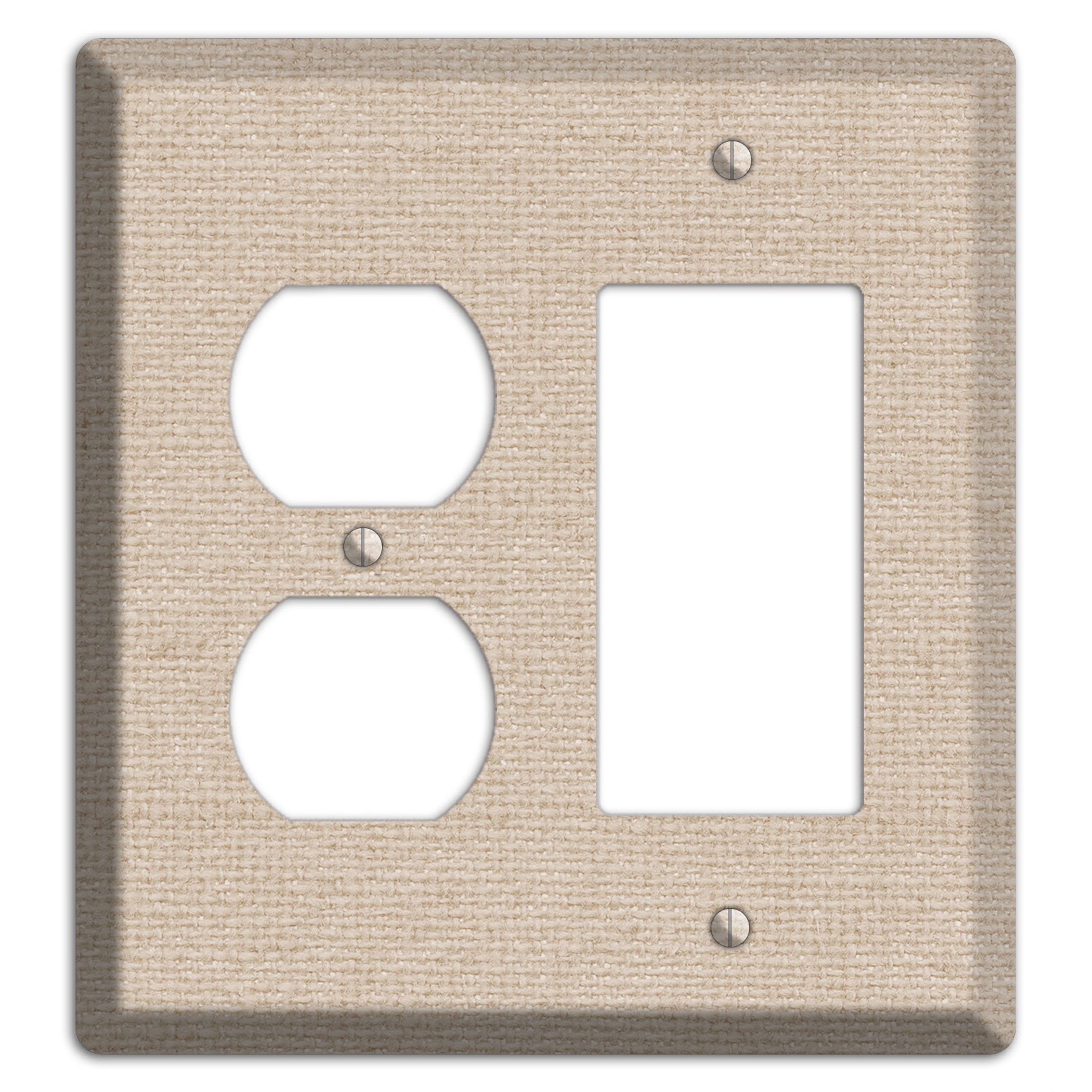 Vanilla Neutral Texture Duplex / Rocker Wallplate