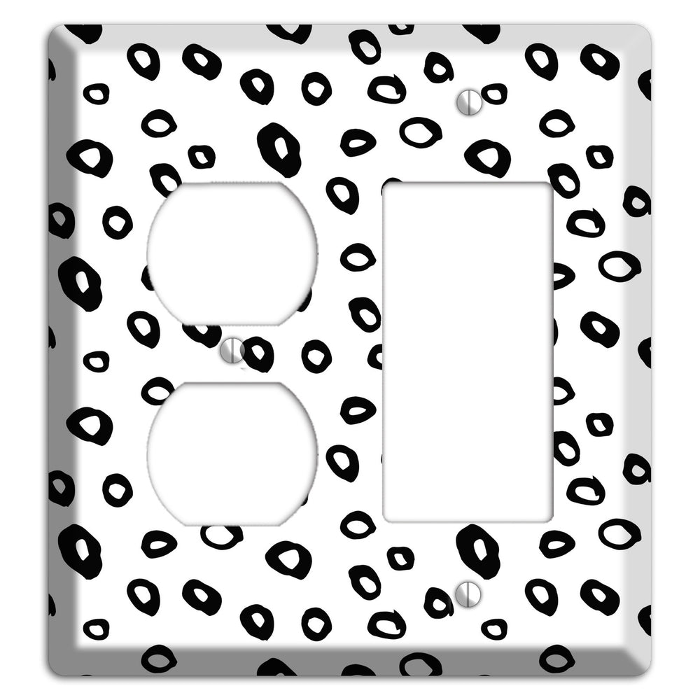 Ink Drops 5 Duplex / Rocker Wallplate