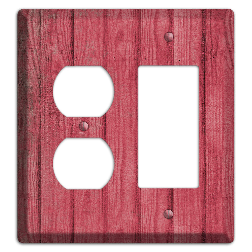 Fuzzy Wuzzy Weathered Wood Duplex / Rocker Wallplate
