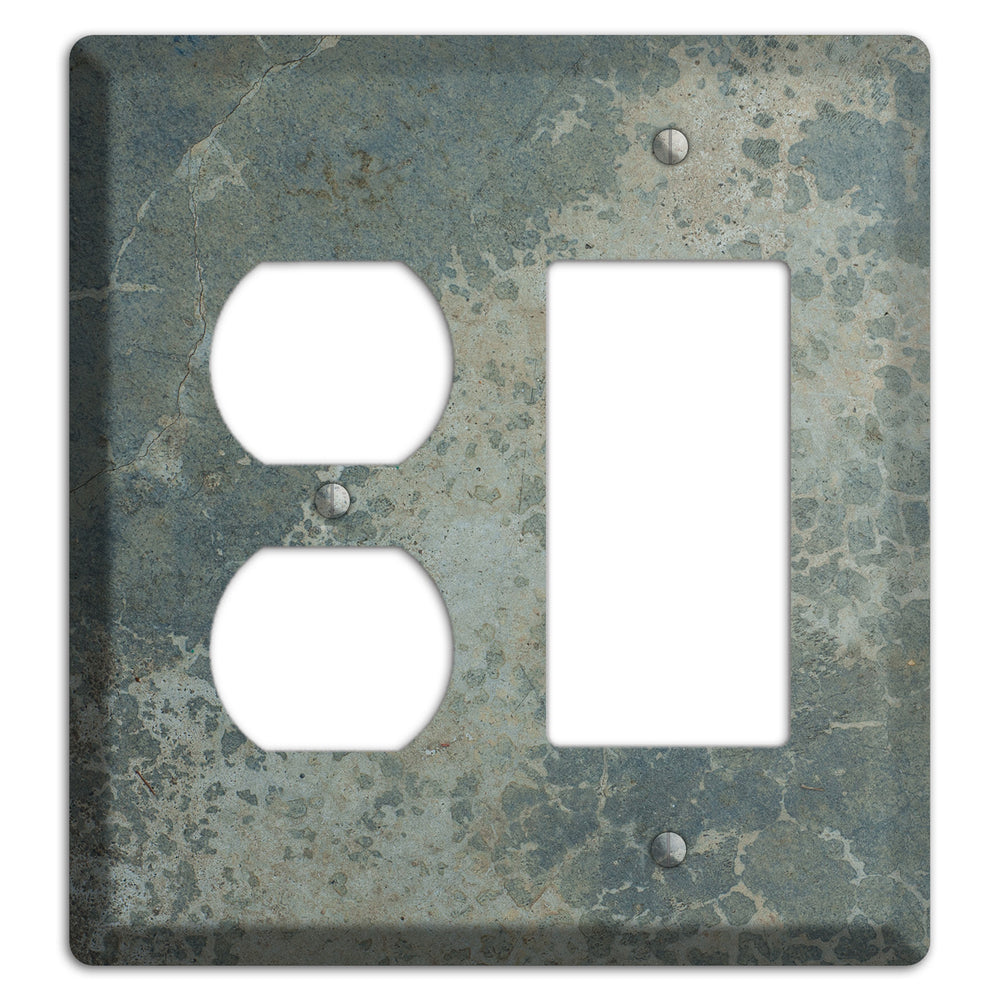 Old Concrete 9 Duplex / Rocker Wallplate