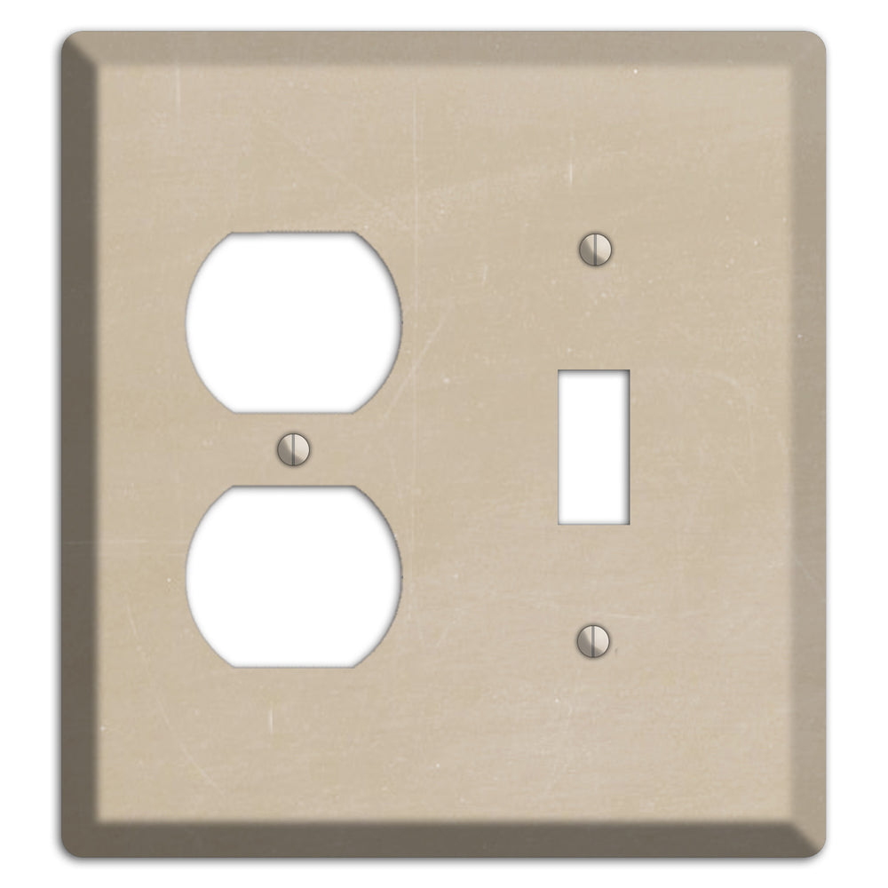 Chalk Tan Duplex / Toggle Wallplate