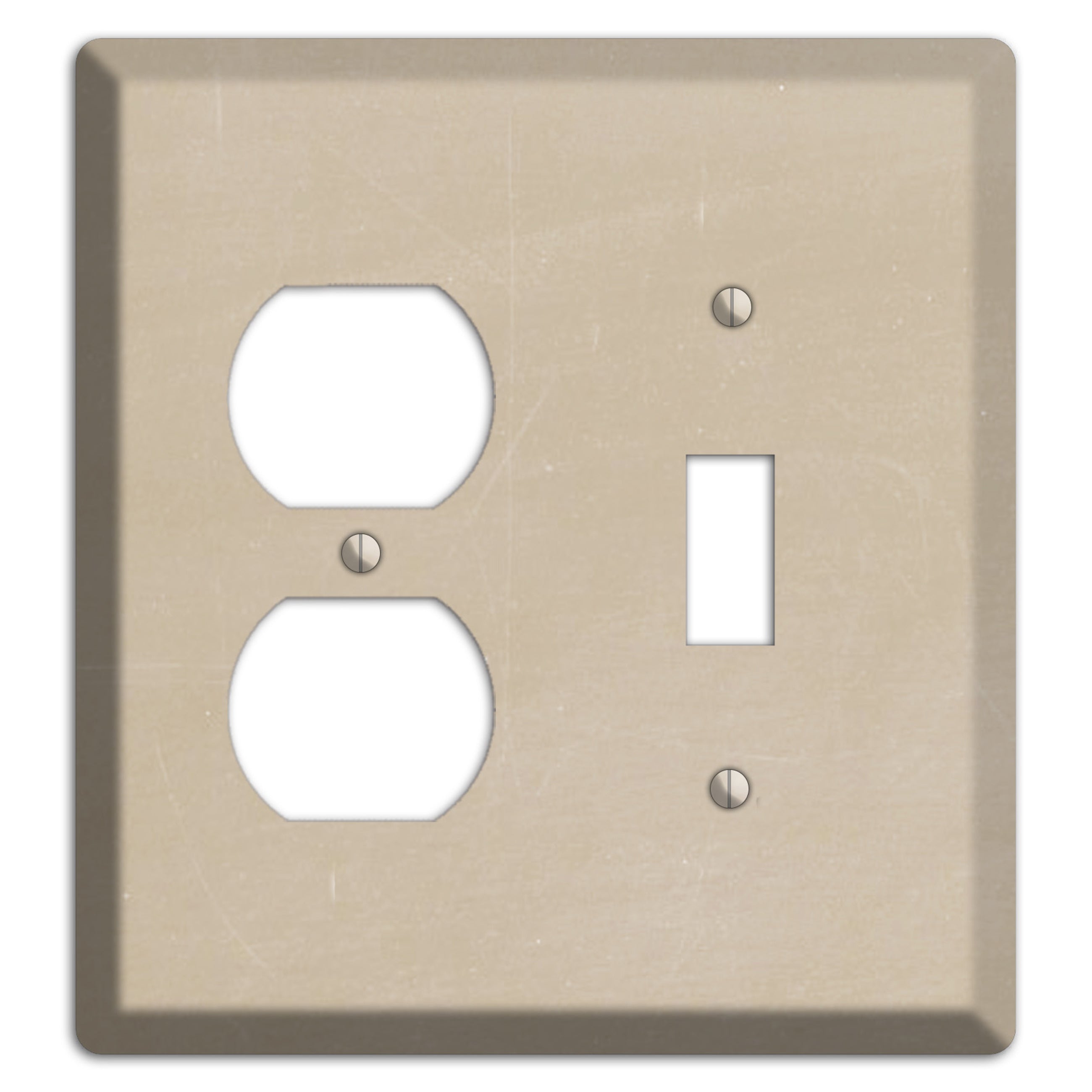 Chalk Tan Duplex / Toggle Wallplate