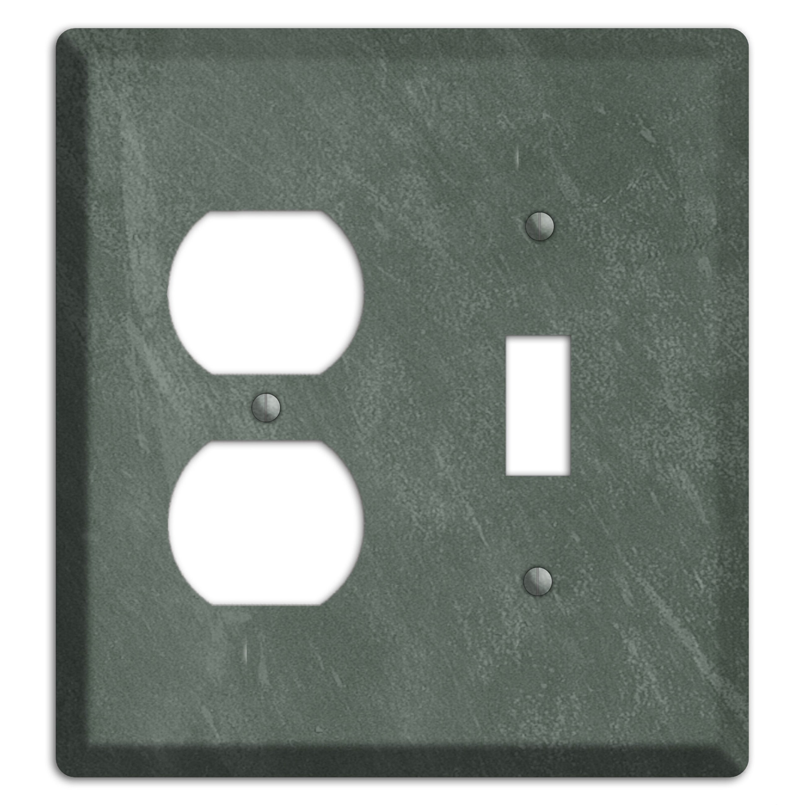 Chalk Dark Green Duplex / Toggle Wallplate