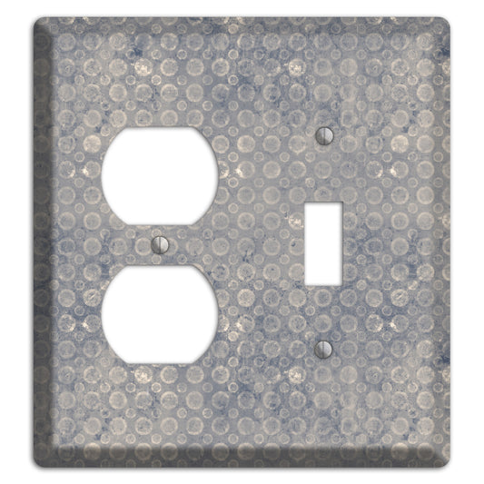 Grey Circles Duplex / Toggle Wallplate