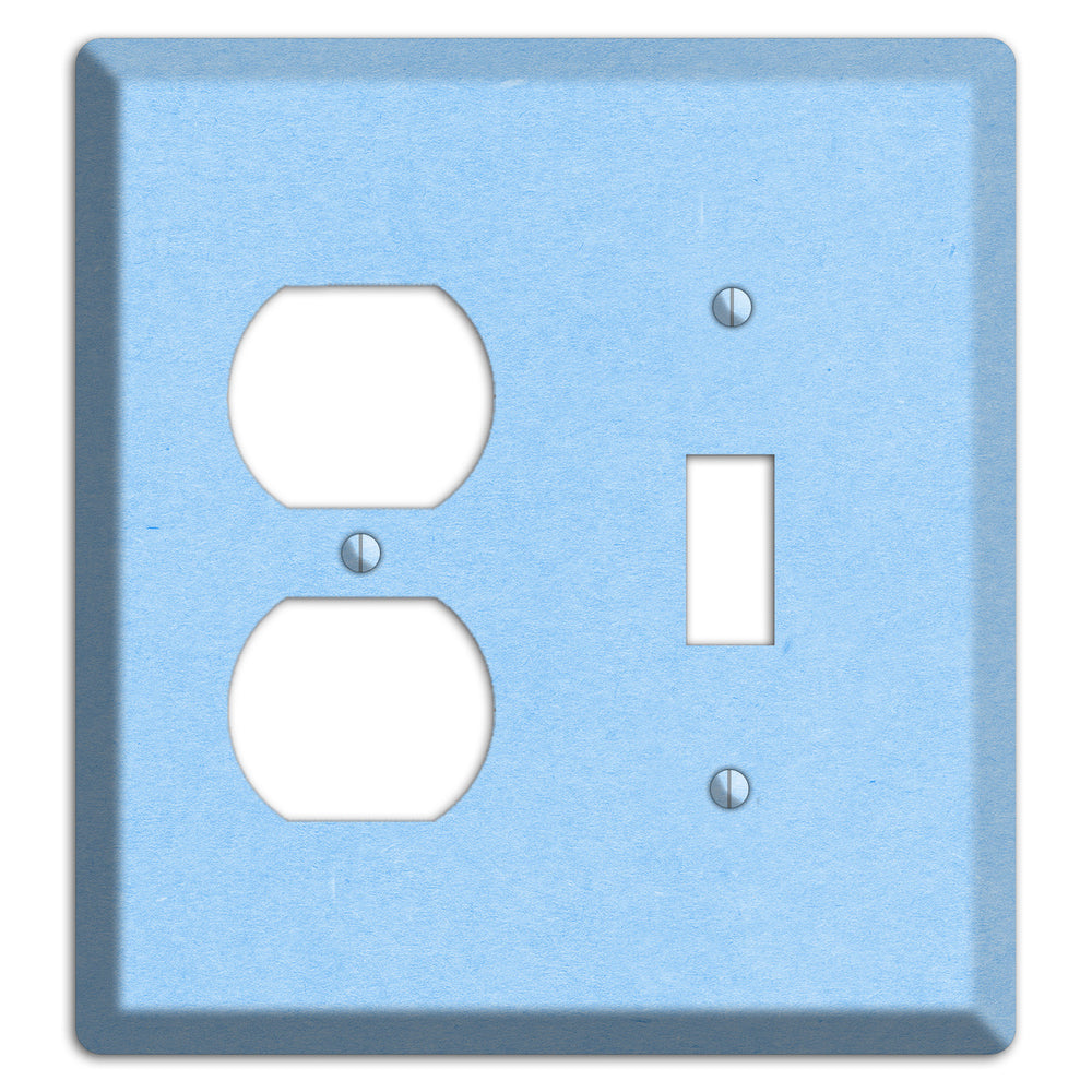 Light Sky Blue Kraft Duplex / Toggle Wallplate