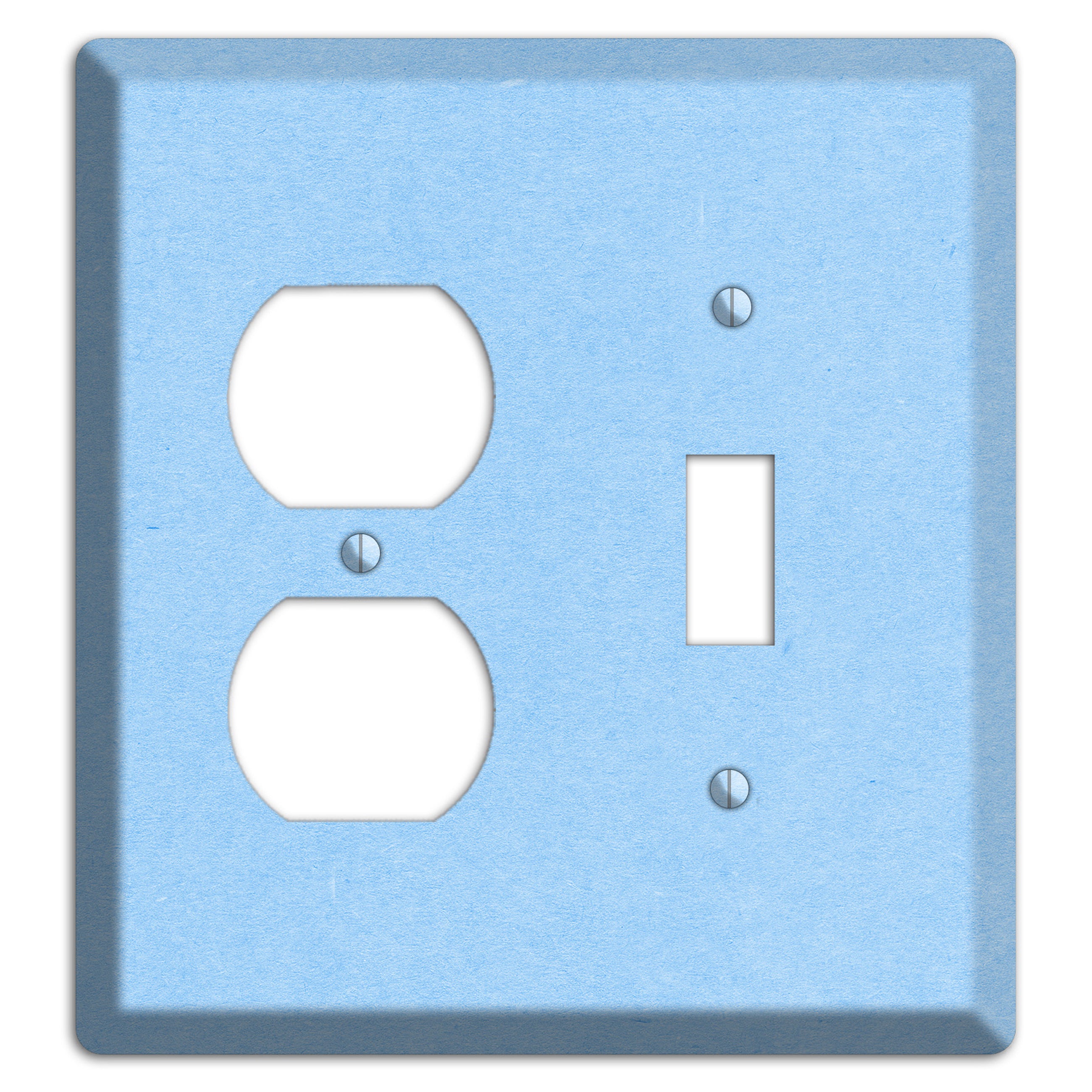 Light Sky Blue Kraft Duplex / Toggle Wallplate